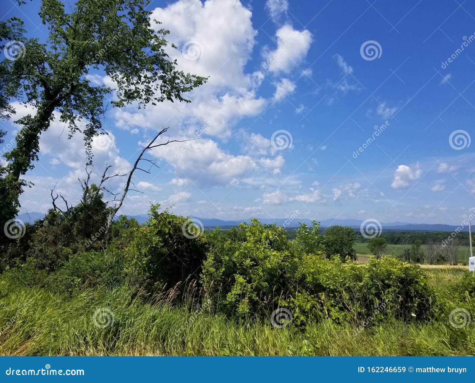 Rolling Fields Mountains Backroad Vermont Stock Image Image of