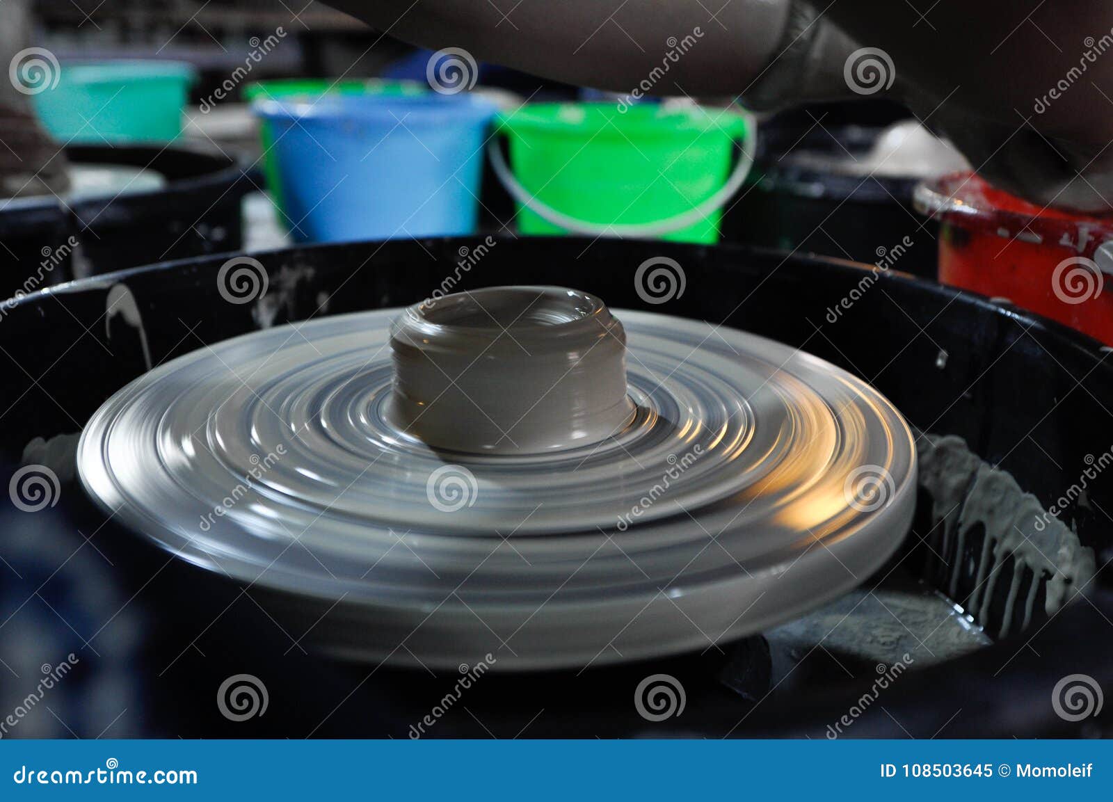 Rolling Pottery Machine in China Stock Image Image of culture, craft