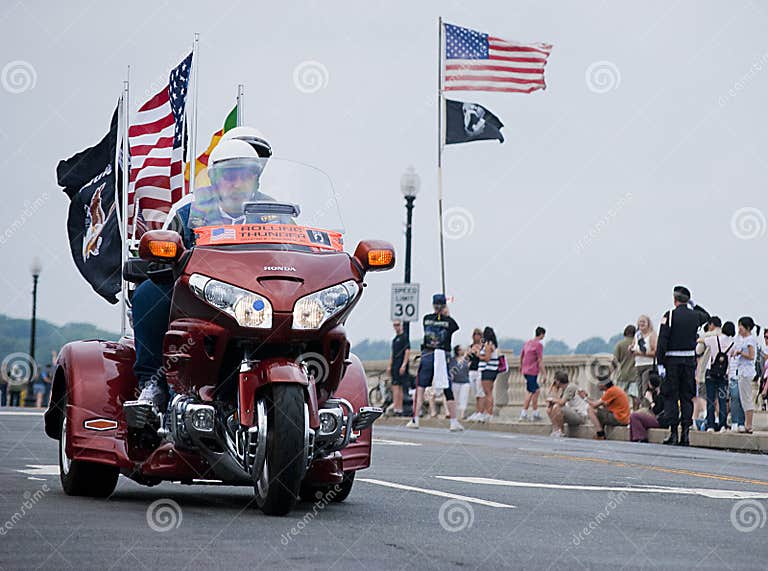Rolling Thunder, Washington, DC Editorial Image Image of bridge