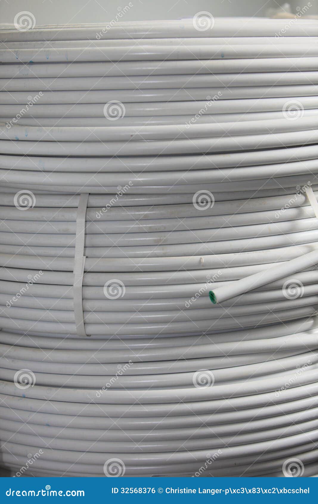 Rolls of Electrical Cable and Conduit Stock Photo Image of looped, lead 32568376