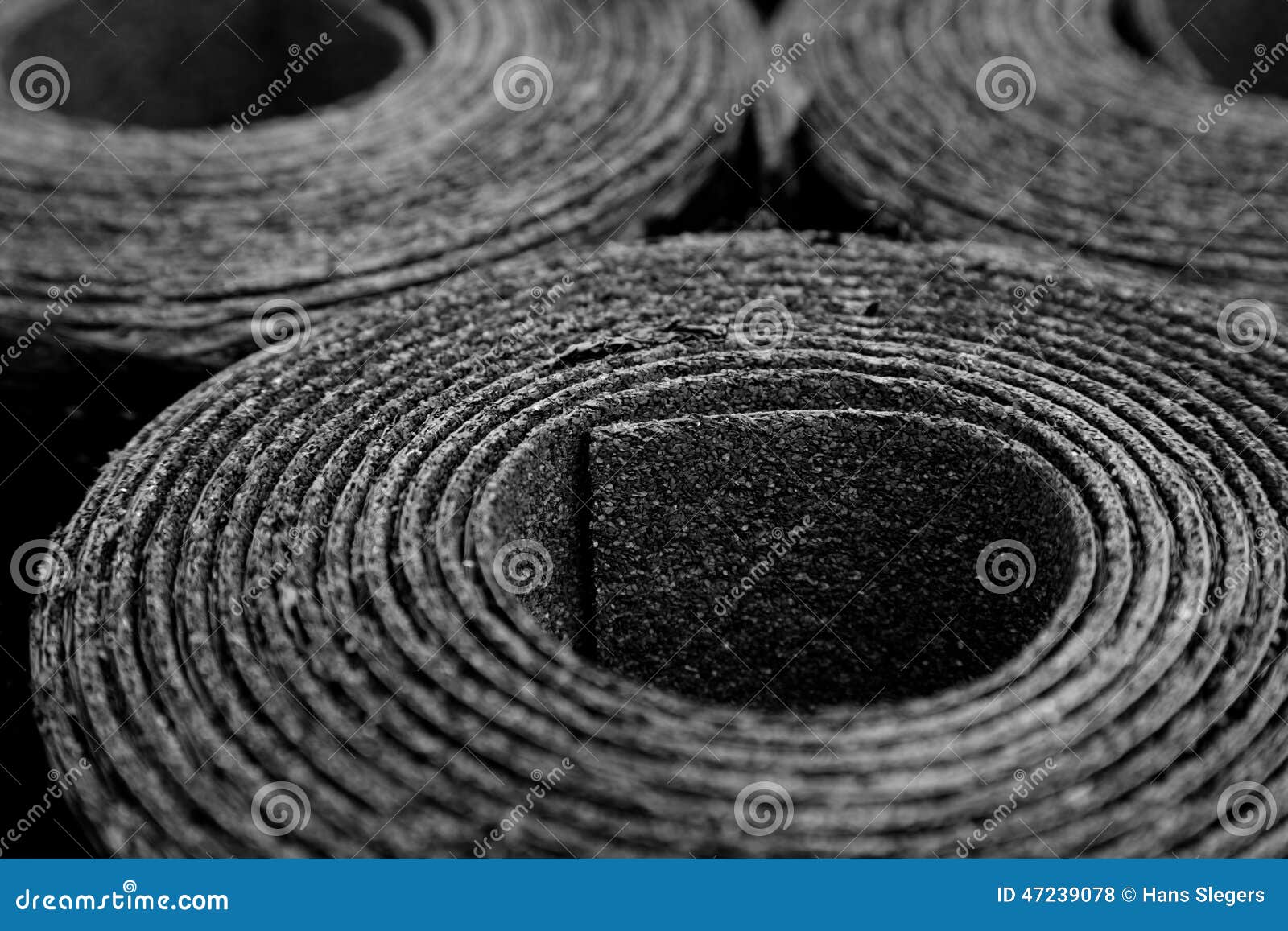 The Roofing Felt Asbestos. RoyaltyFree Stock Image
