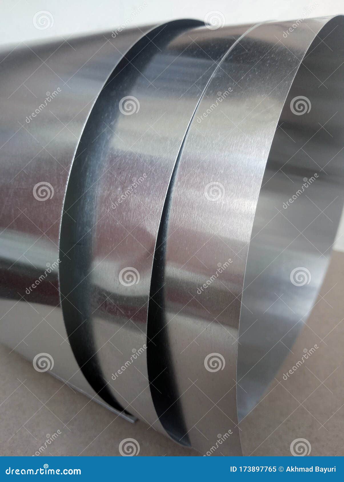 Rolls Of Thin Aluminum Sheet Metal Stock Image Image of industrial, work 173897765