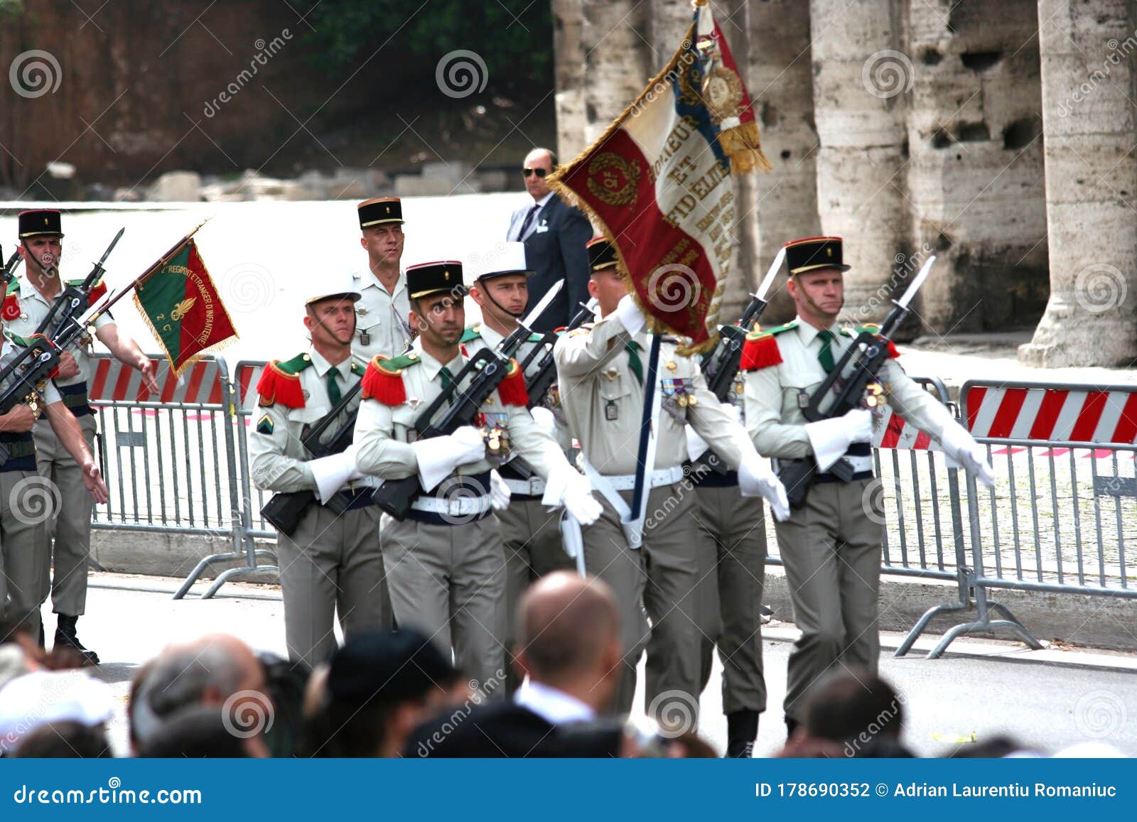 Roma Military Participants at the Parade. Editorial Photography - Image ...