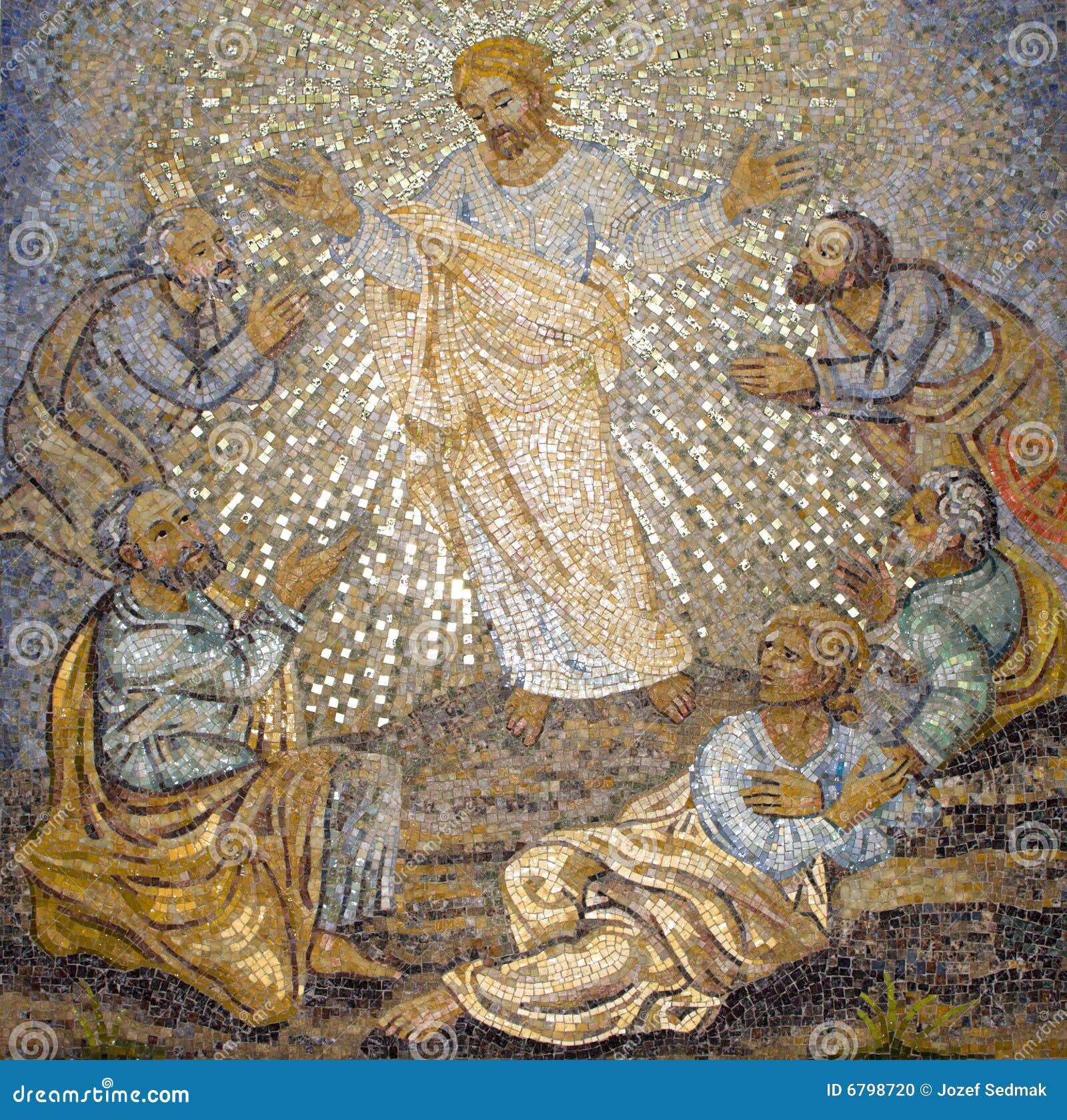 Roma - mosaico de la catedral del St. Peters - Jesús