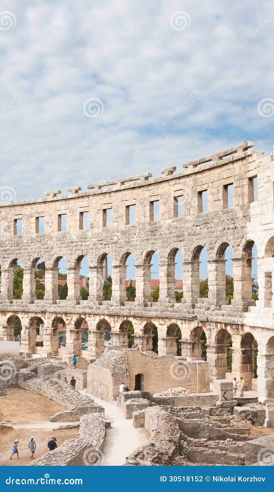 roman amphitheate. pula, croatia