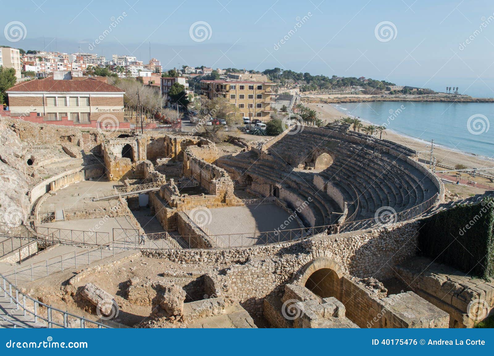 roman amphitheater, tarragona, spain