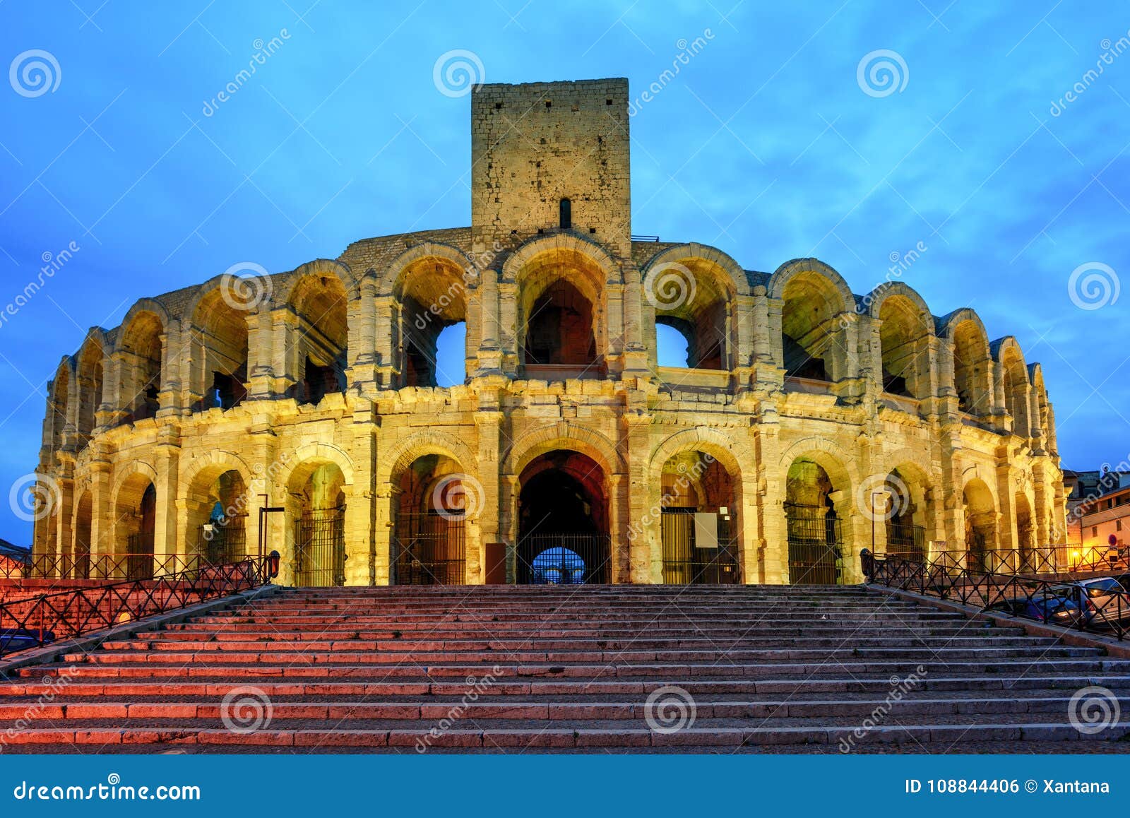 Roman Amphitheatre In Arles - UNESCO World Heritage Royalty-Free Stock ...