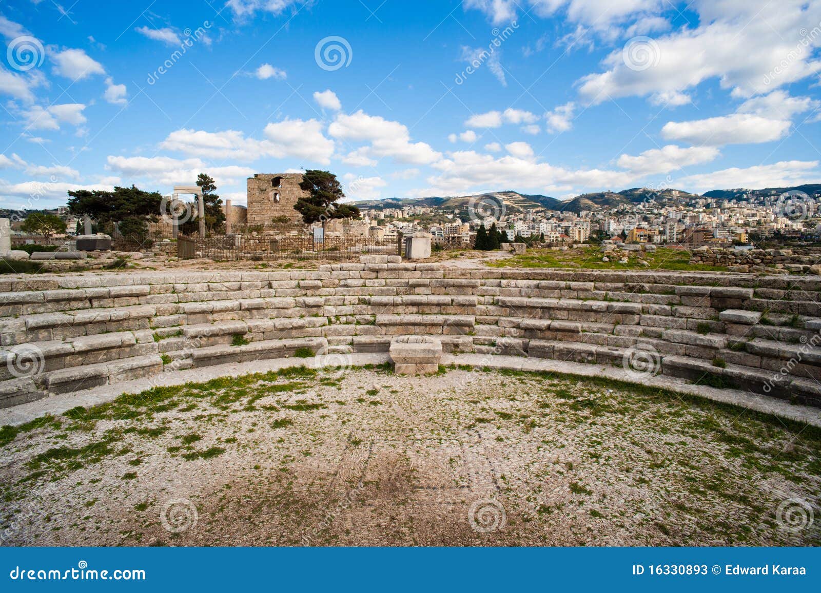 roman amphitheatre at byblos fortress.