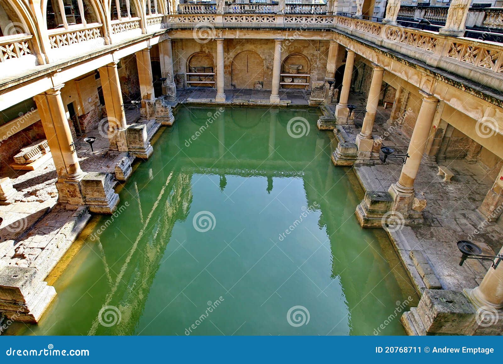 roman baths in bath, england