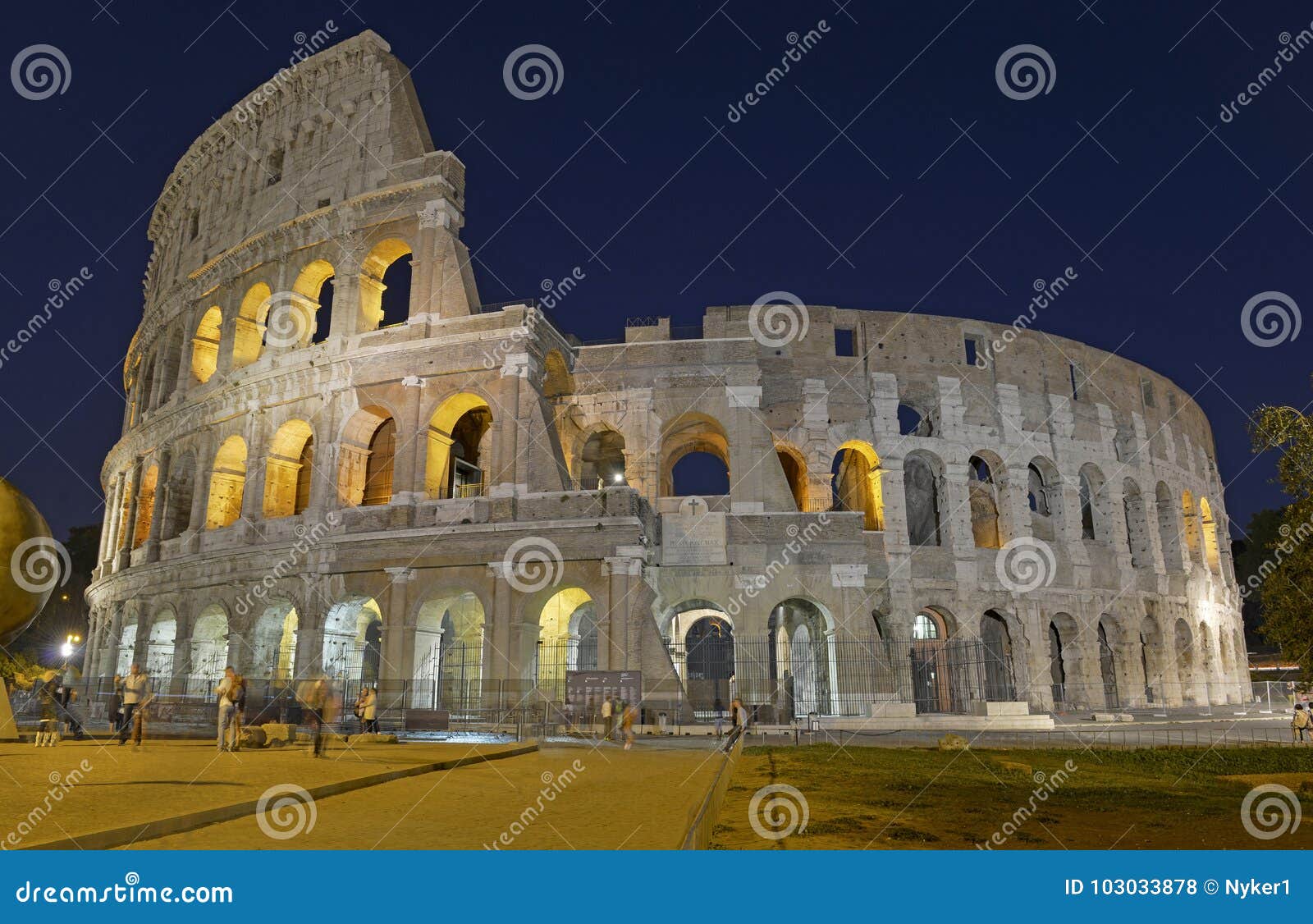the roman colosseum, a place where gladiators fought as well as being a venue for public entertainment, rome