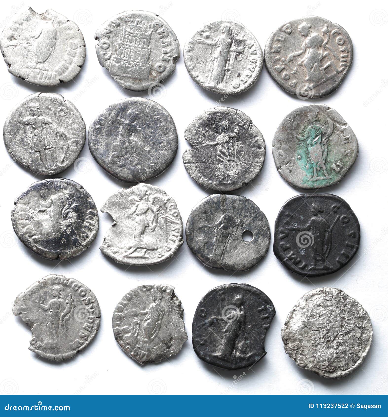 Roman denarius stock photo. Image of collection, silver - 113237522
