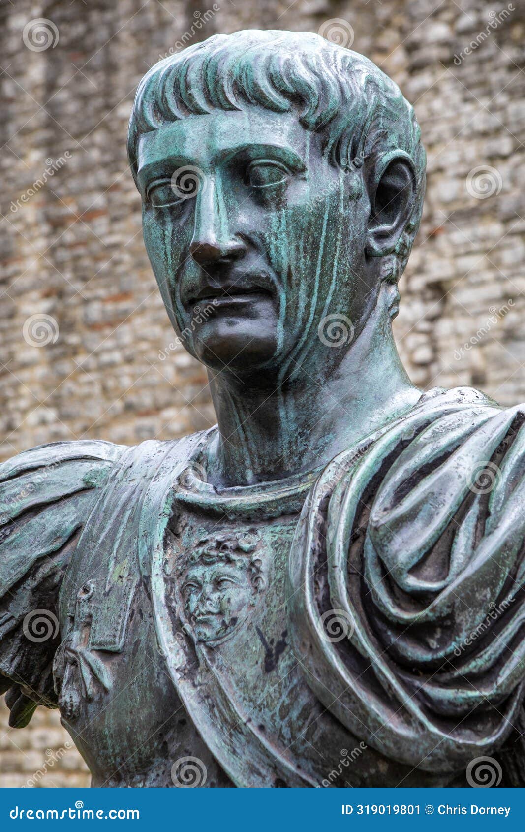 Roman Emperor Trajan Statue in London, UK Editorial Photo - Image of