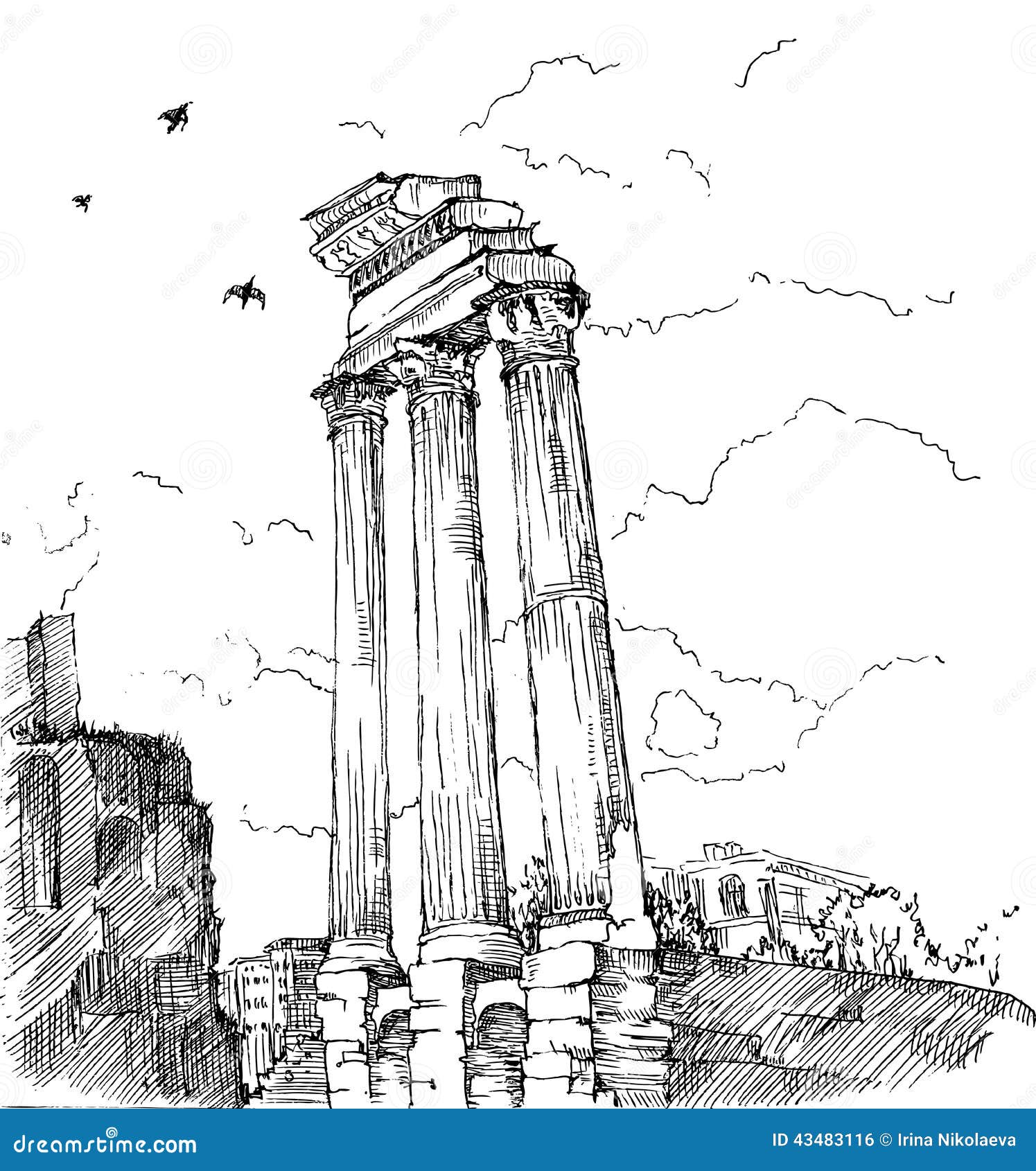 907 Roman Forum Sketch Images, Stock Photos & Vectors | Shutterstock