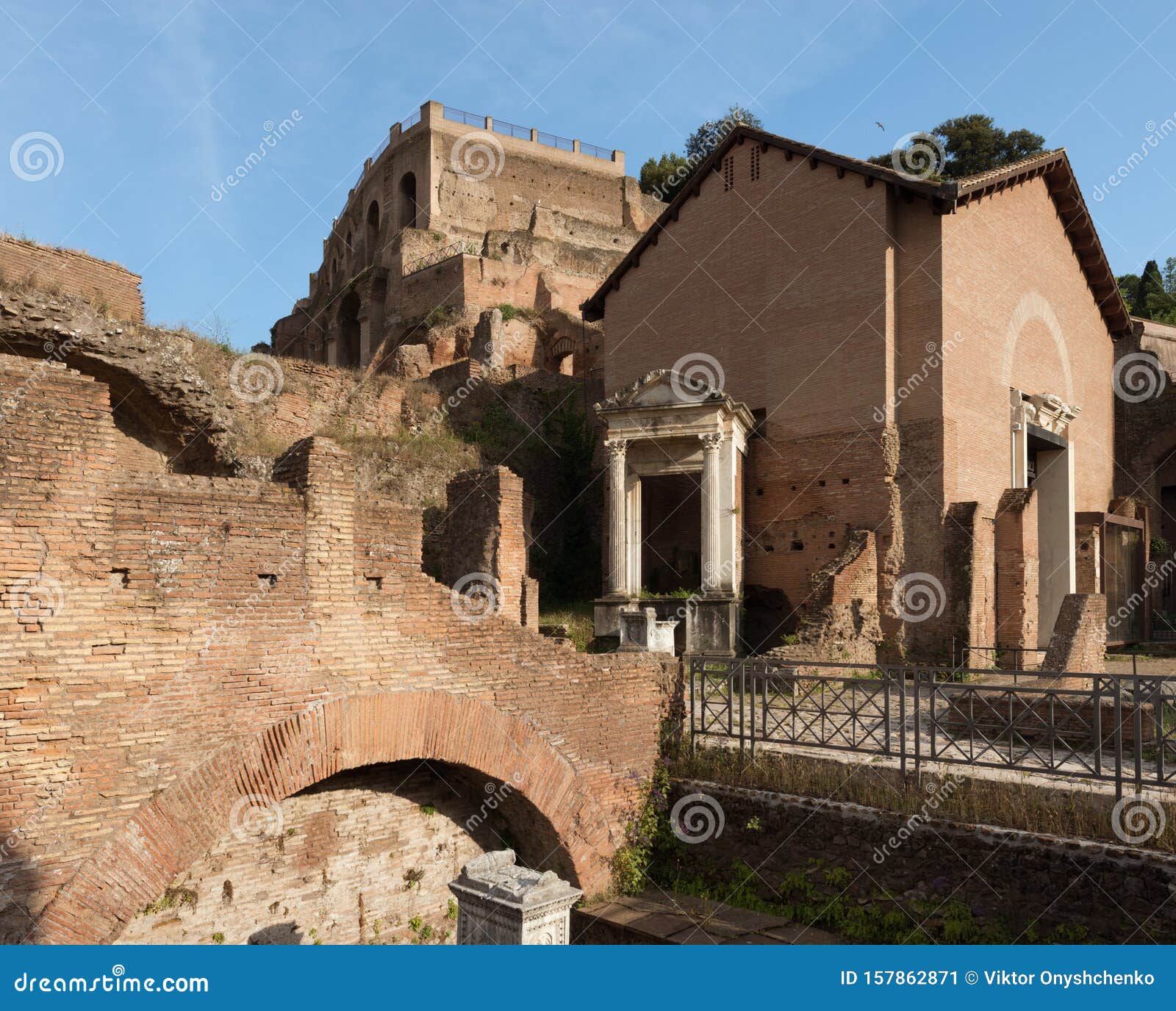 roman forum and palatine hill, rome, italia