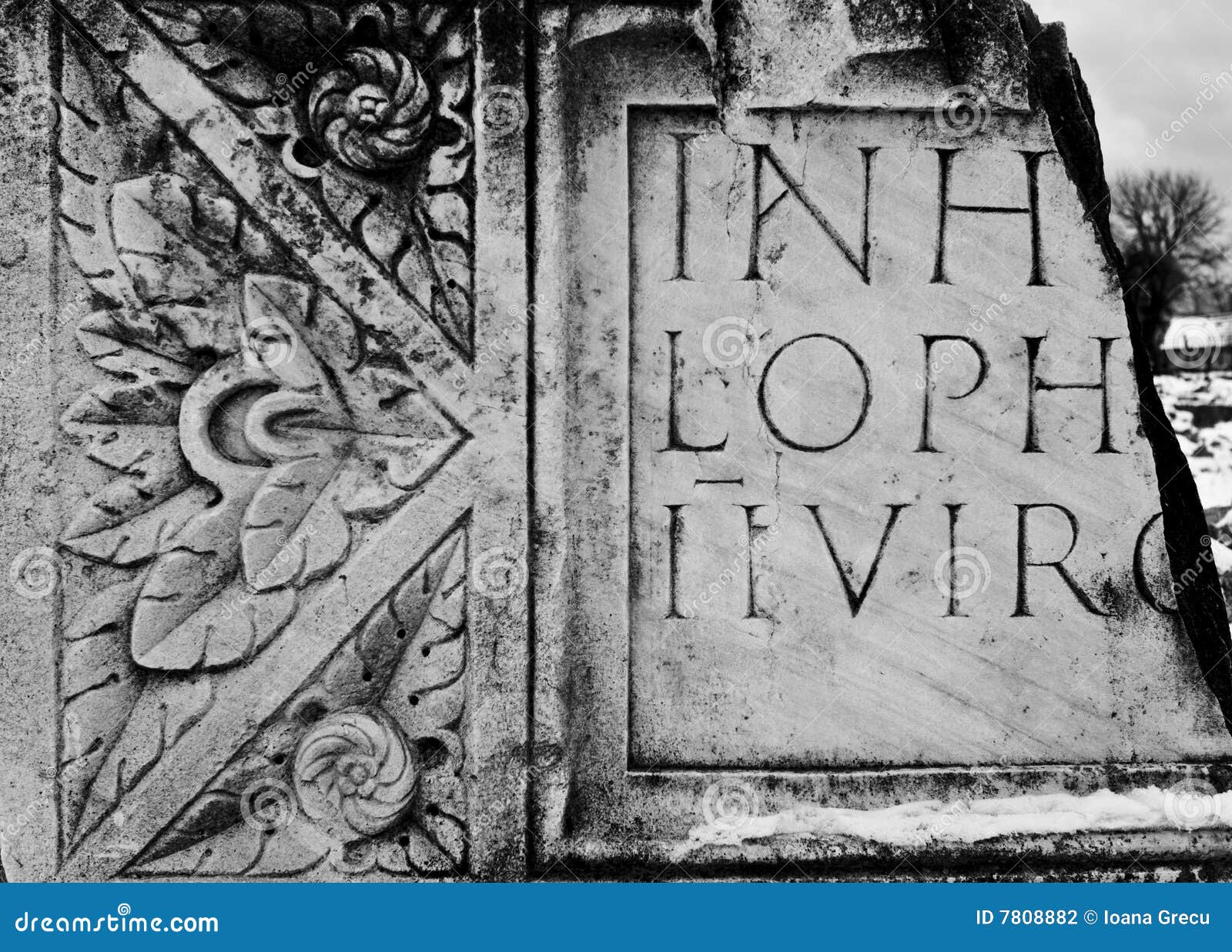 roman inscription background