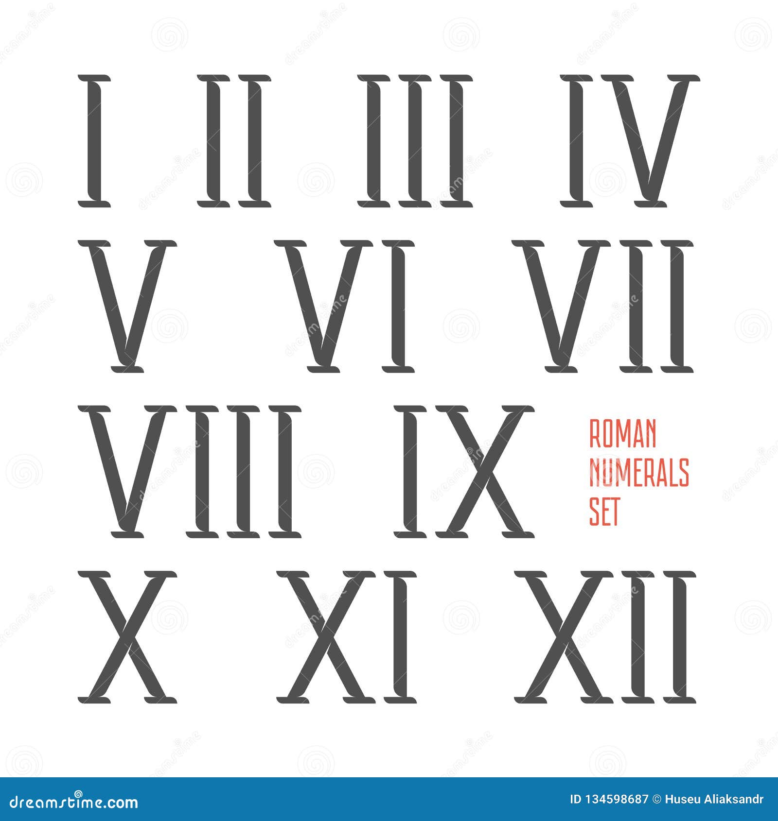 Roman Numerals Vector Free