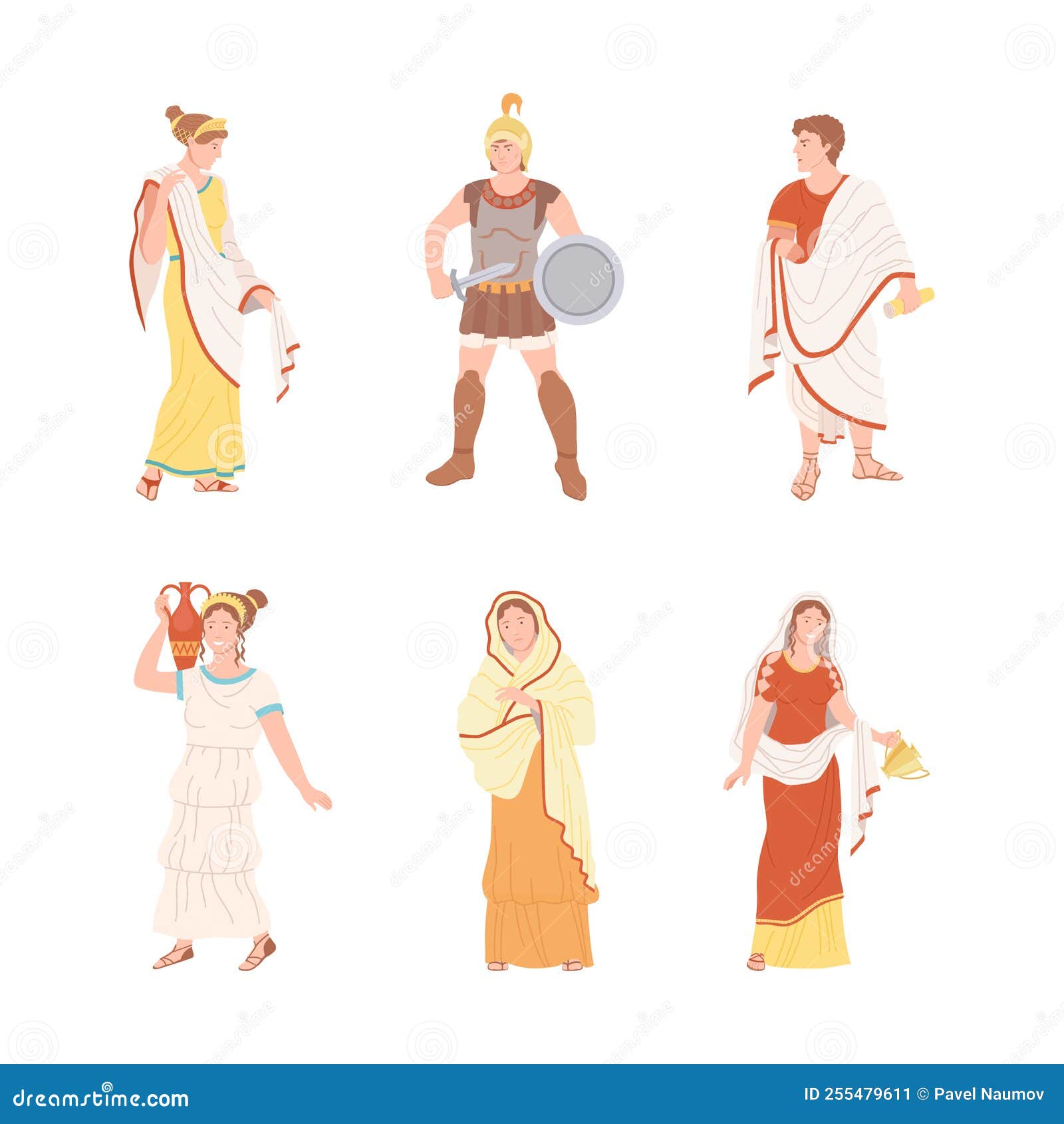 Roman People Characters As Cultural Ethnicity From Classical Antiquity ...