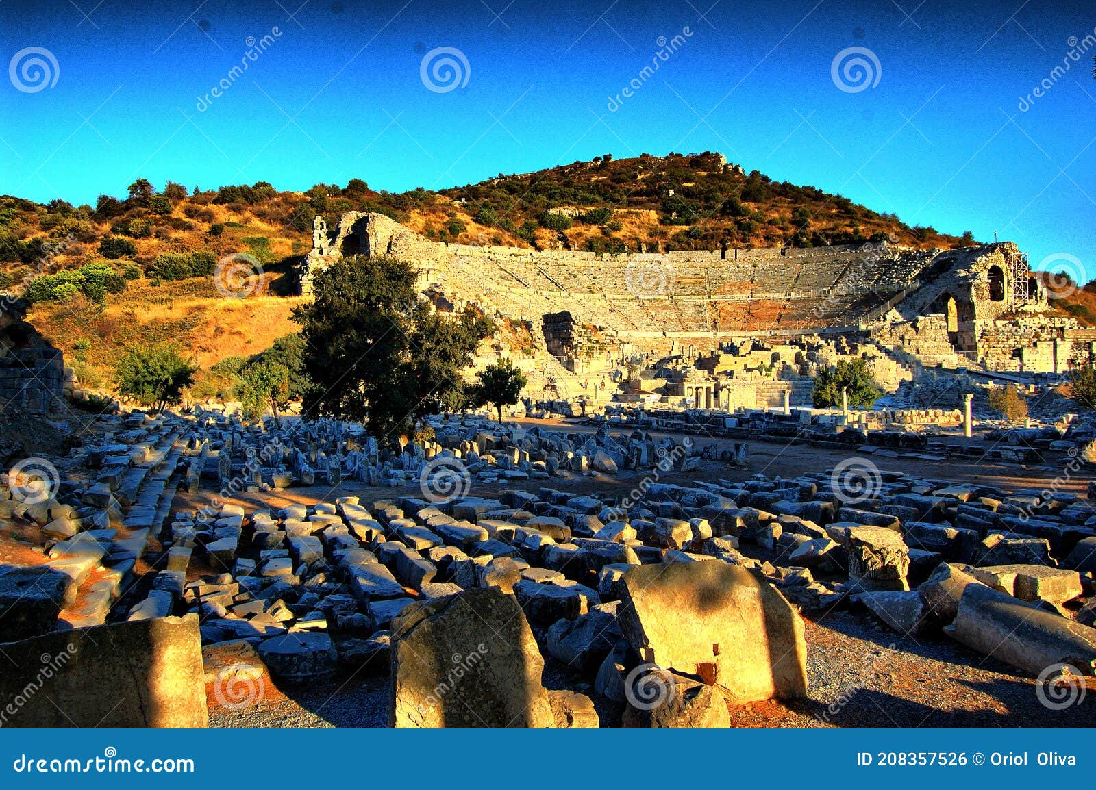 roman ruins of ephesus. theater. (turkey).