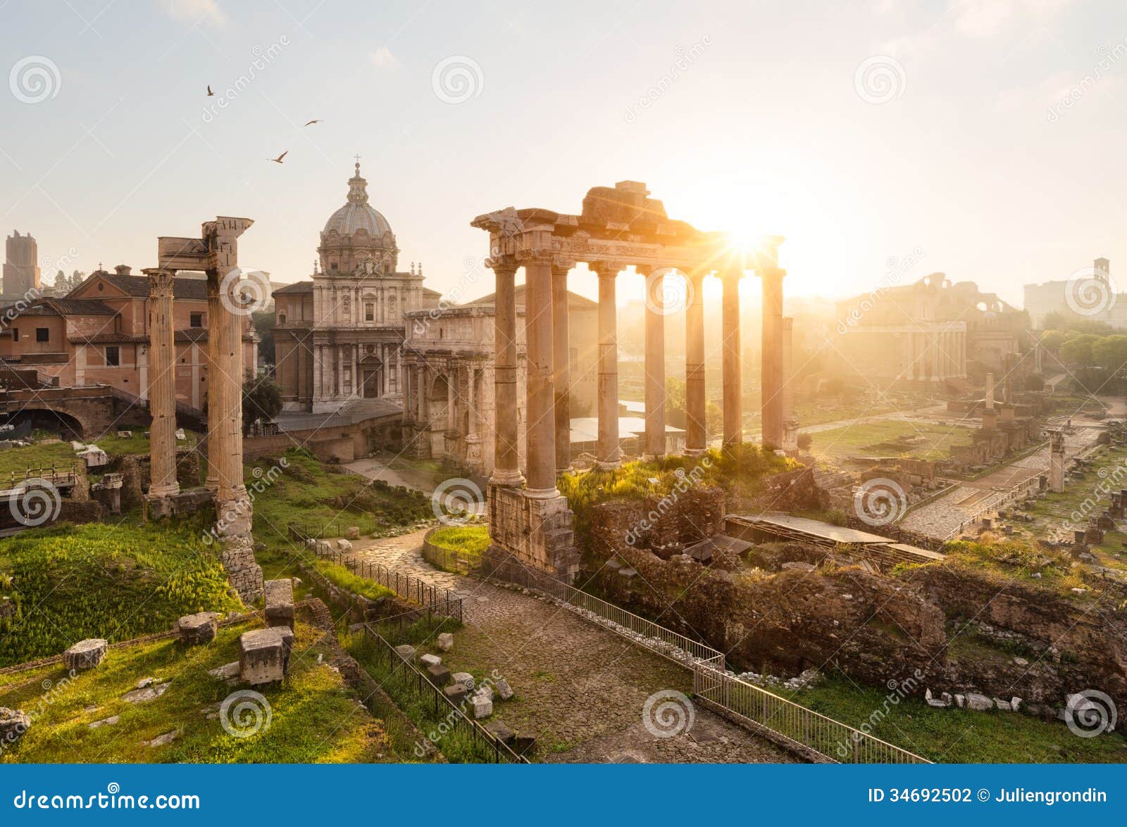 roman ruins in rome, forum