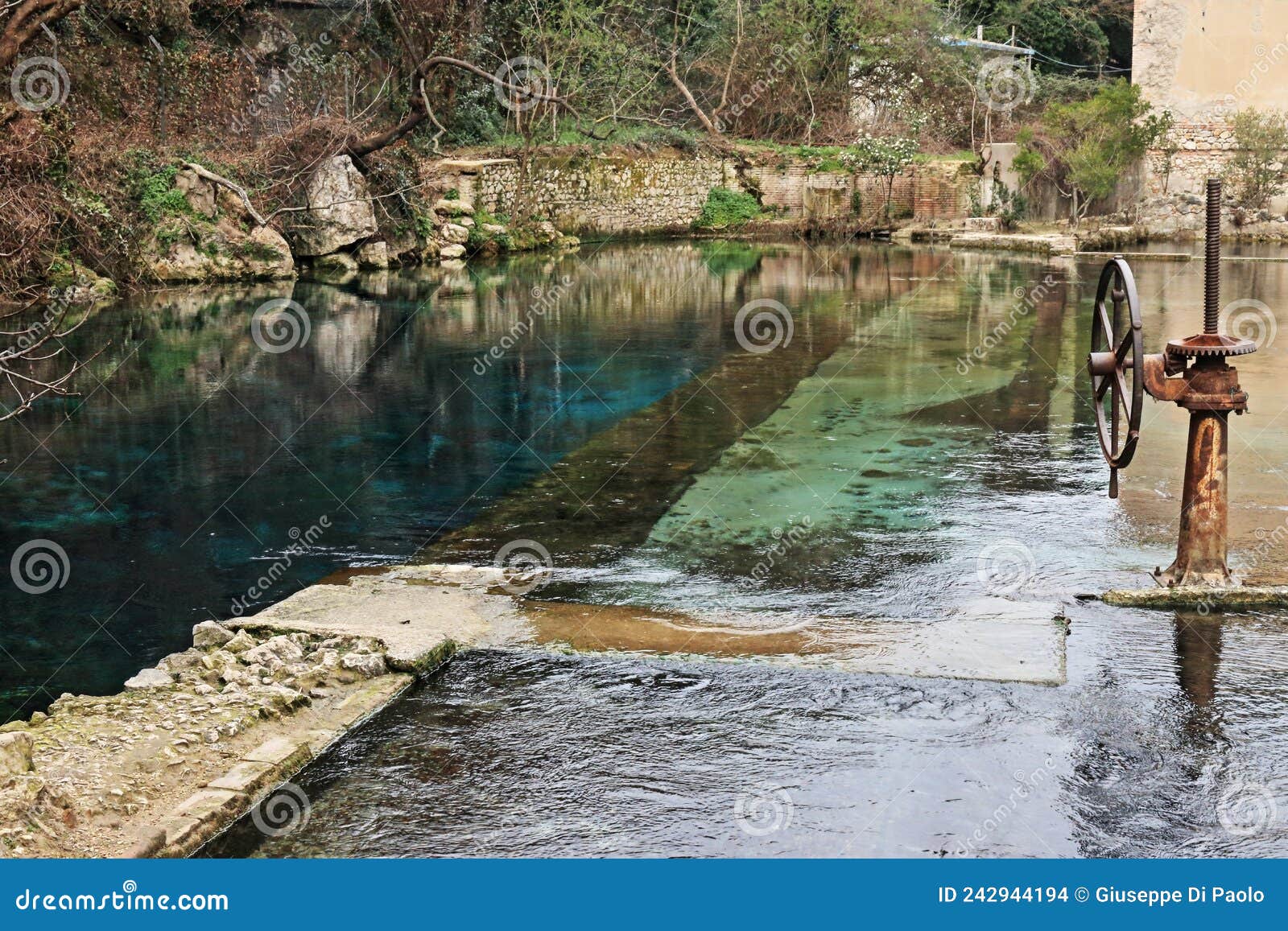 the roman shipyard of stifone near narni in central italy