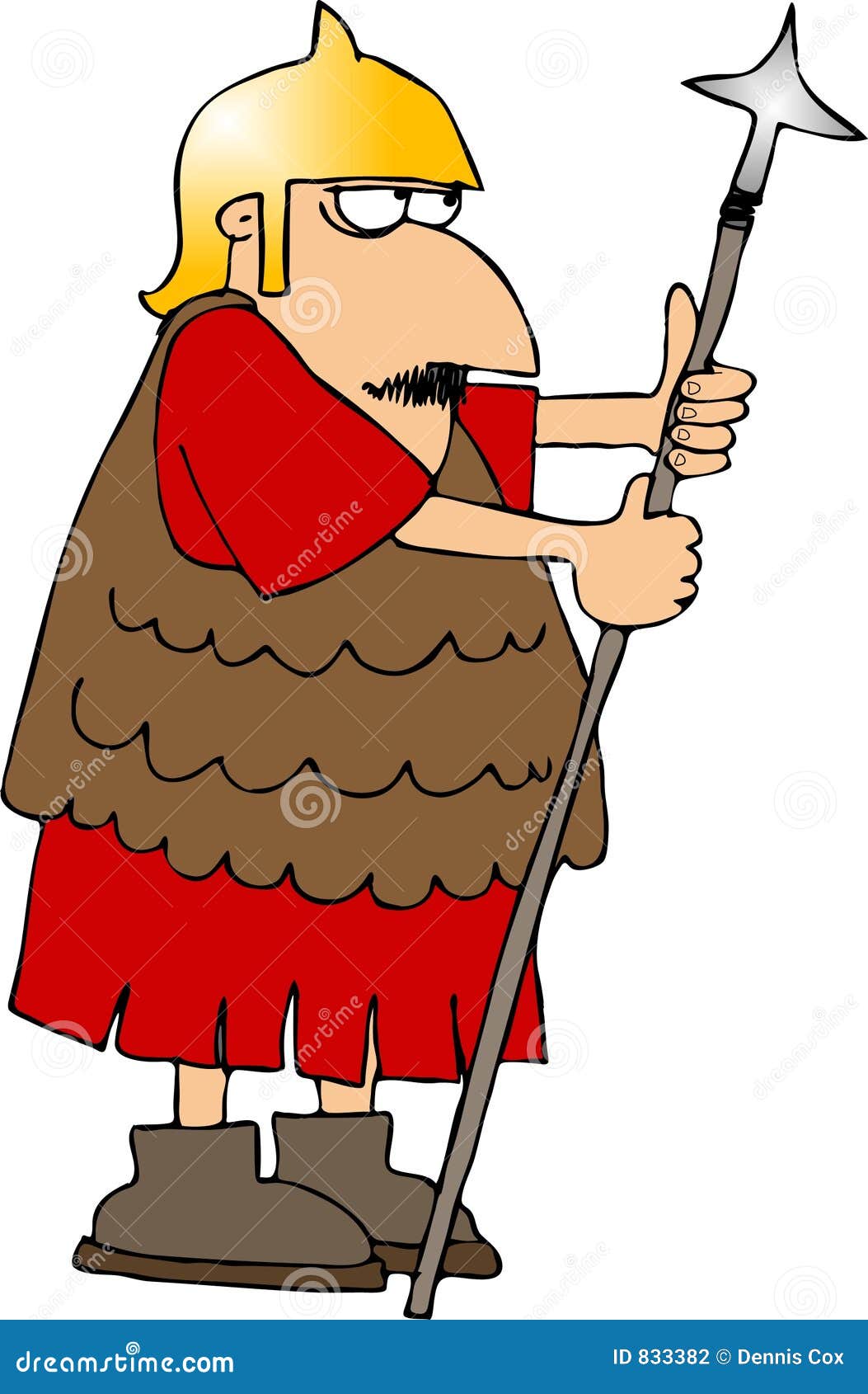 Roman soldier stock illustration. Illustration of spear - 833382