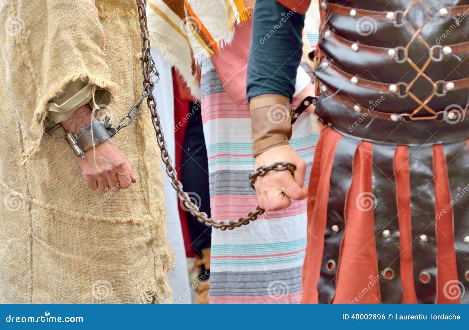 Roman soldier and prisoner stock photo. Image of captured 40002896