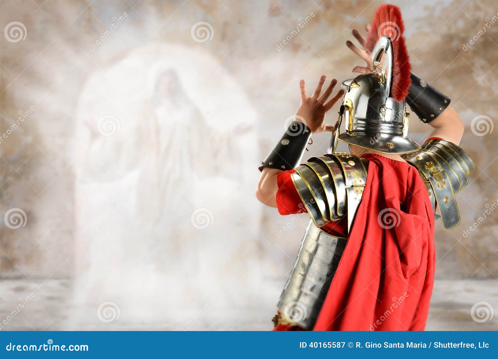 roman soldier surprised by angel