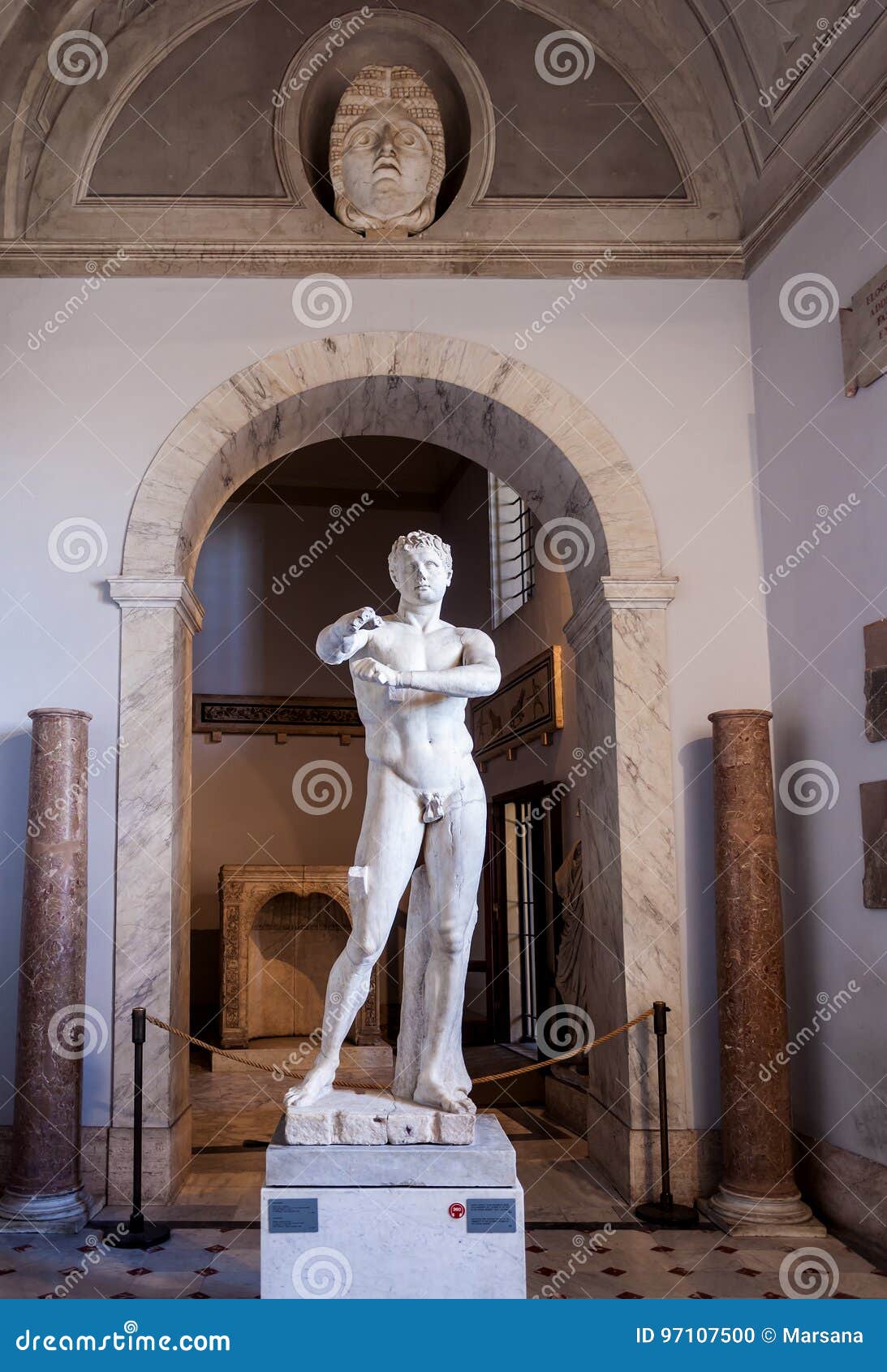 Roman Statue in Gallery of Statues Editorial Image Image of indoor