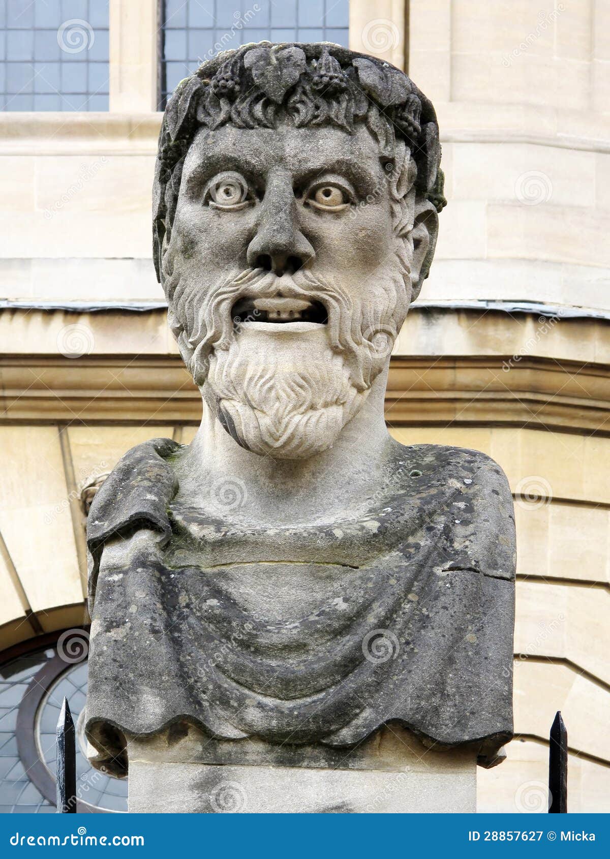 Roman style bust, Oxford stock image. Image of education 28857627