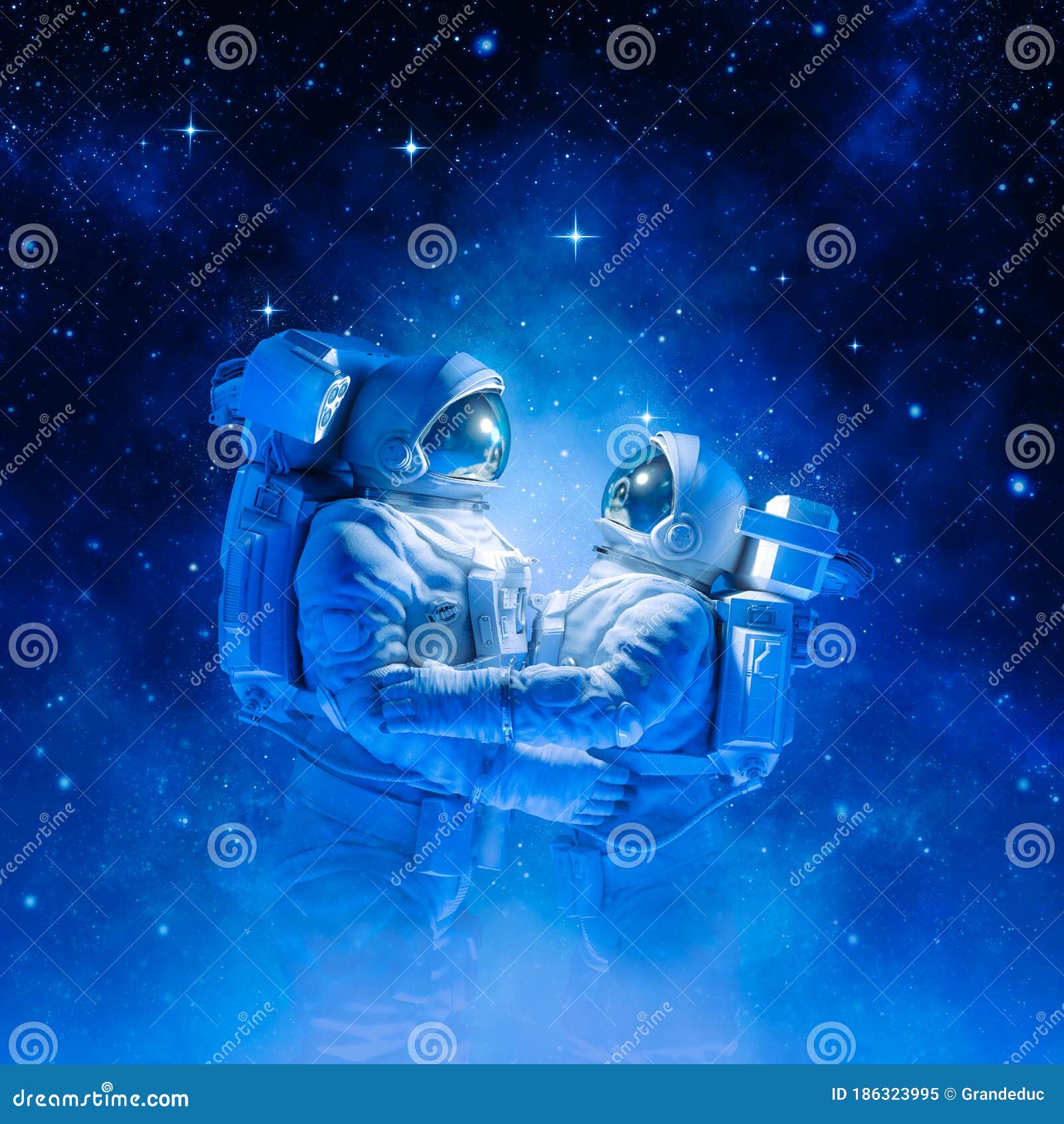Romance under the stars stock illustration. Illustration of dream