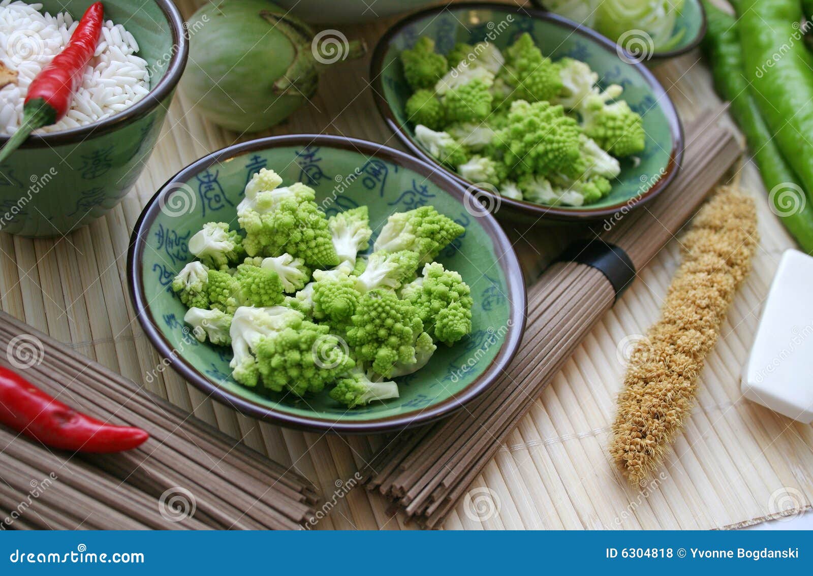 Romanesco Broccoli stock photo. Image of ingredient, nutritious 6304818