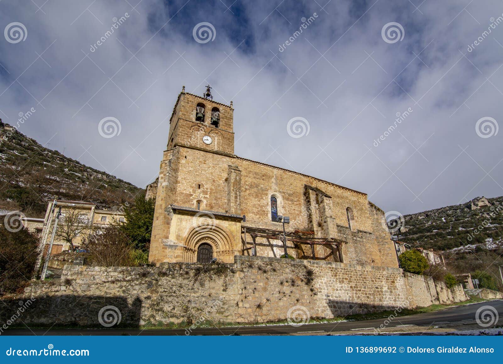 romanesque church of santa maria la mayor of escalada burgos