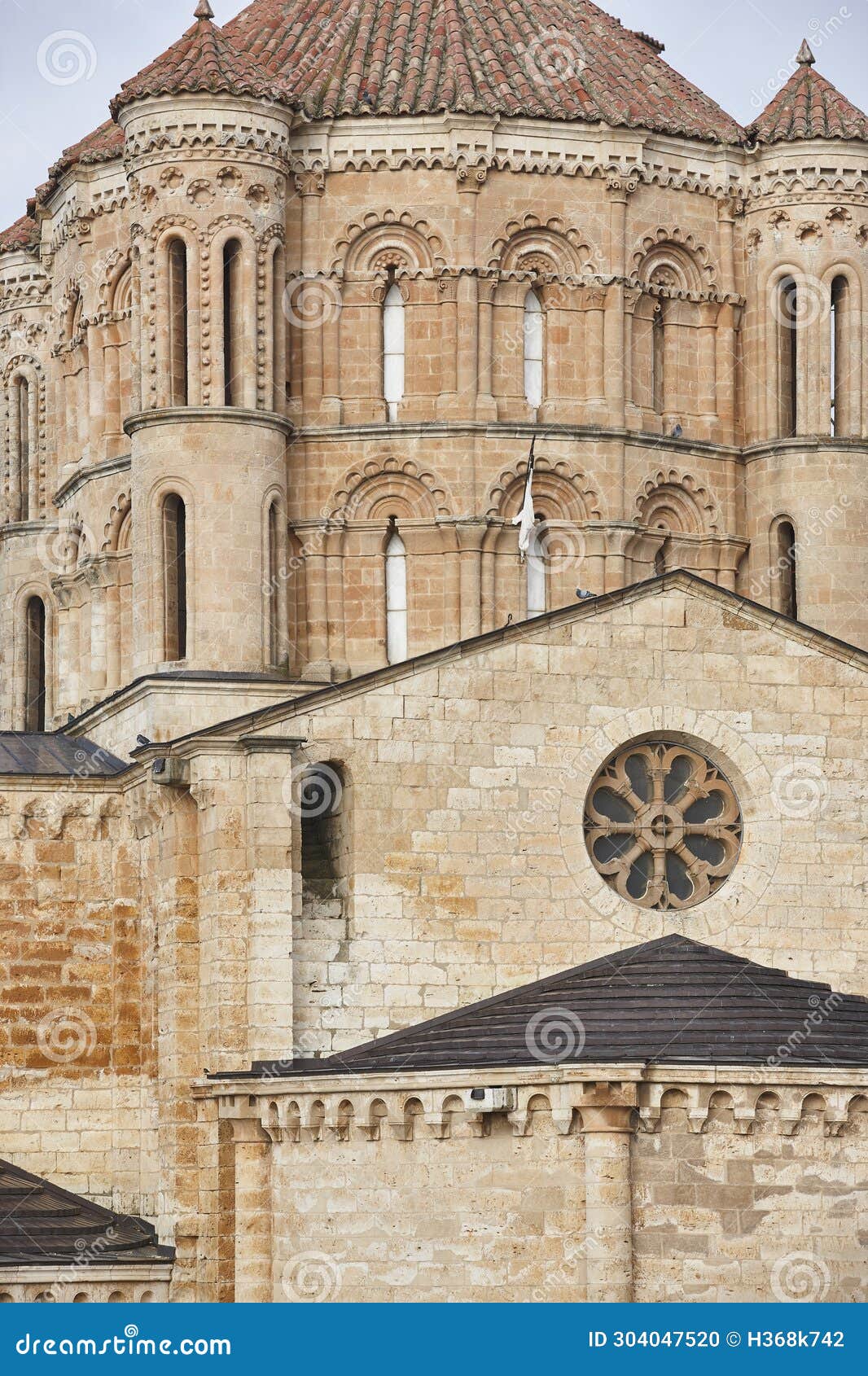 romanesque and gothic church. colegiata de toro. castilla leon, spain