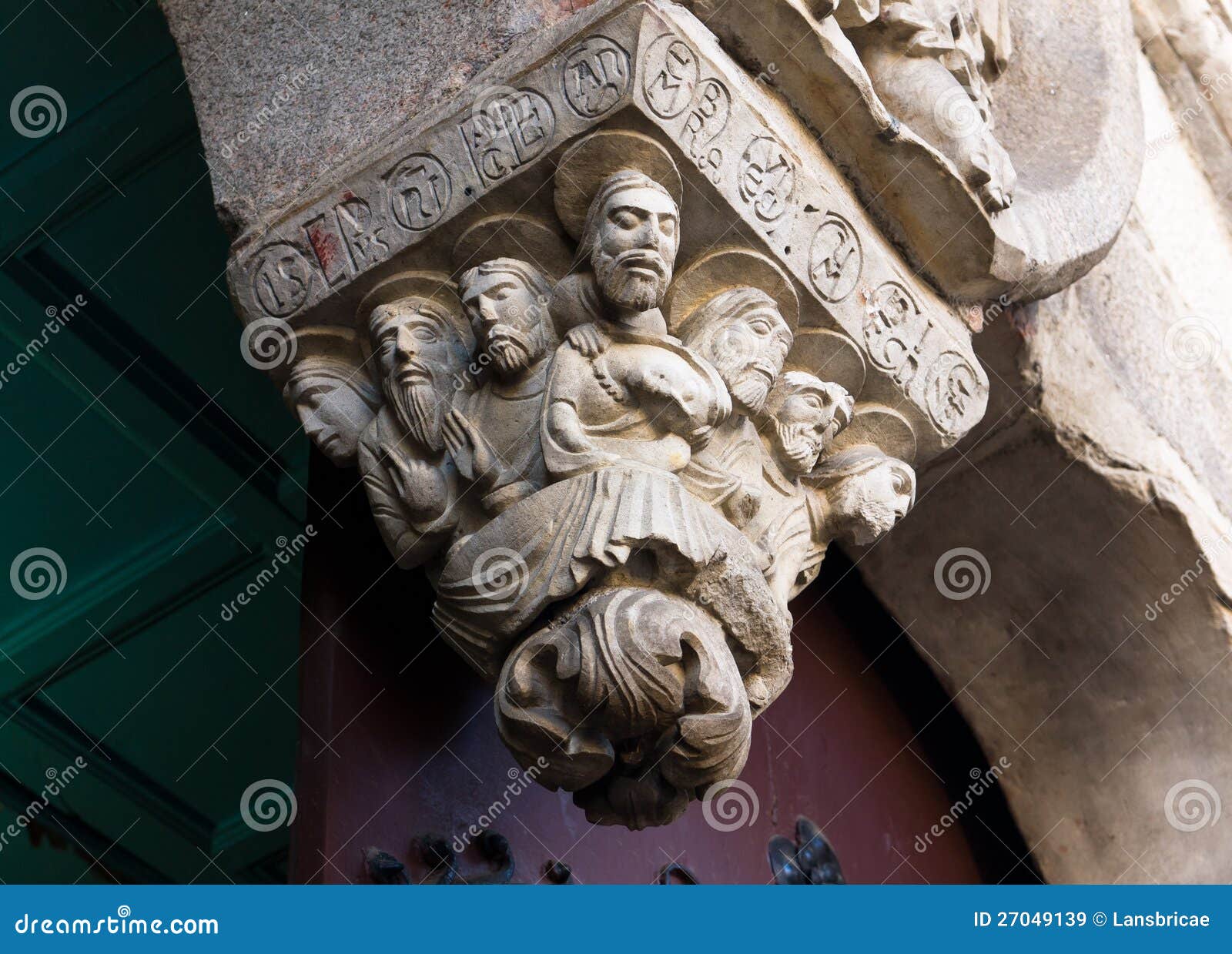 romanesque last supper in lugo cathedral