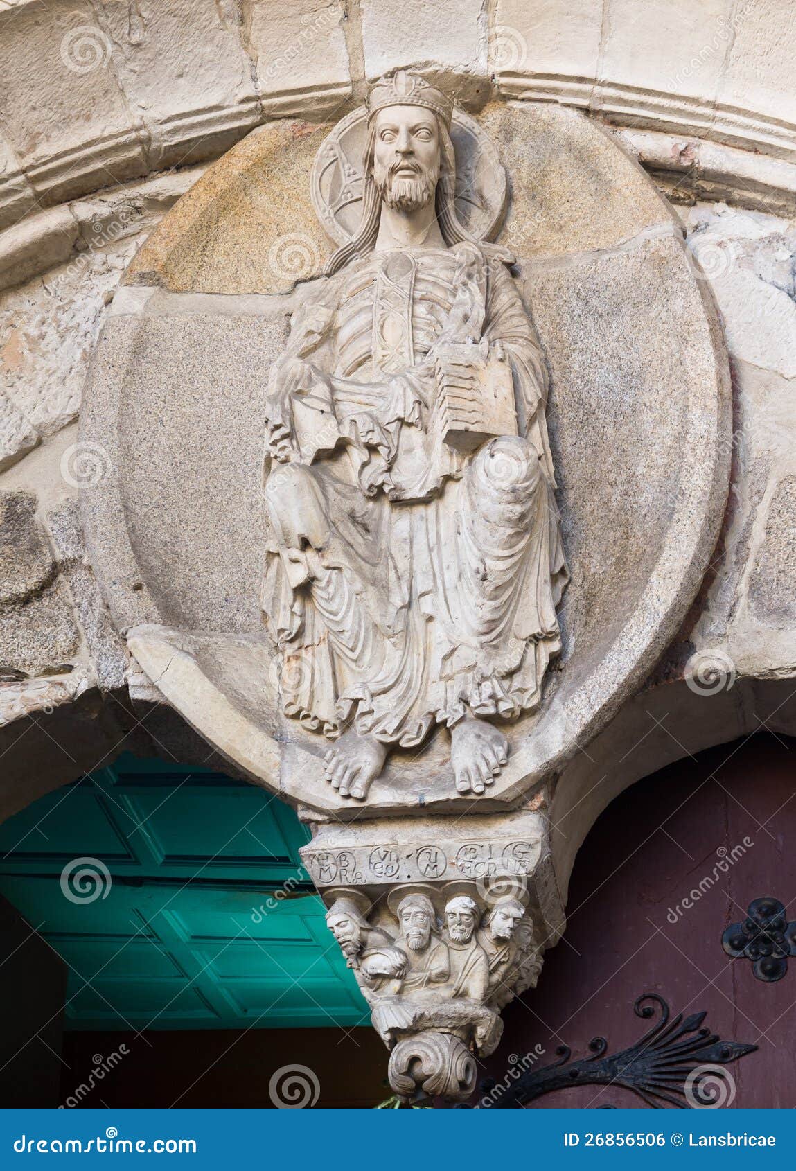 romanesque pantocrator in lugo cathedral