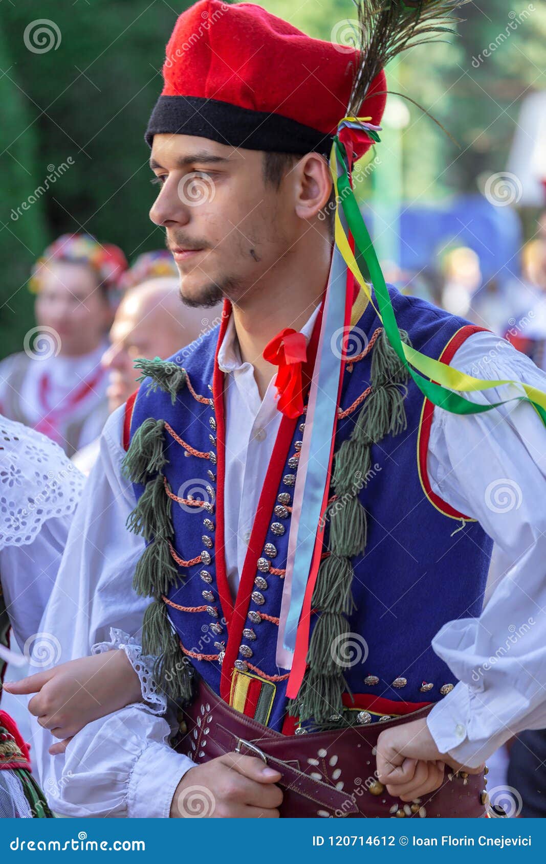 Young Man from Poland in Traditional Costume Editorial Photography ...