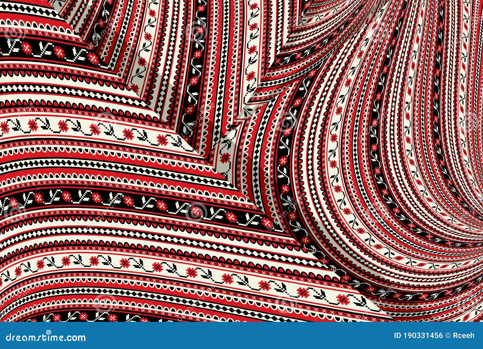 Romanian Embroidery Background 2 Stock Vector - Illustration of design