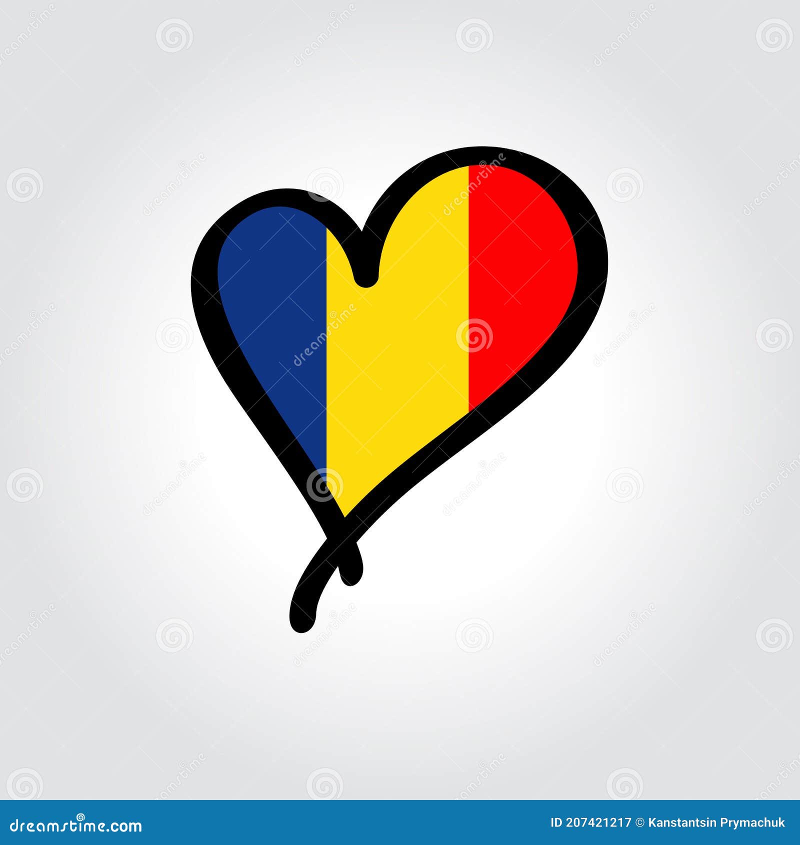 Rumania Rumänien V-T-Shirt Frauen Handabdruck Palm Hand Print Flag 