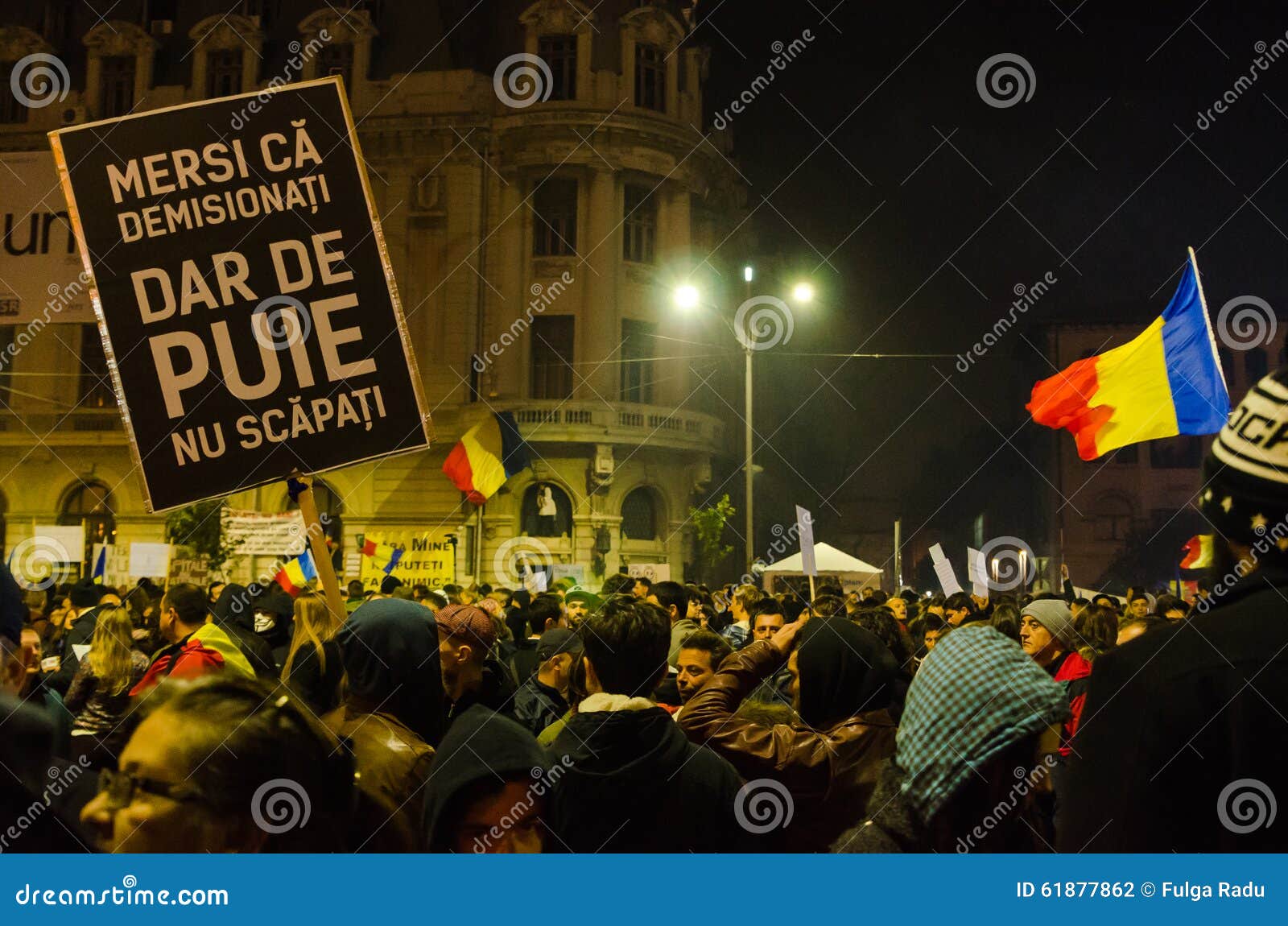 Romanian Protest 05/11/2015 Editorial Photography Image of issue