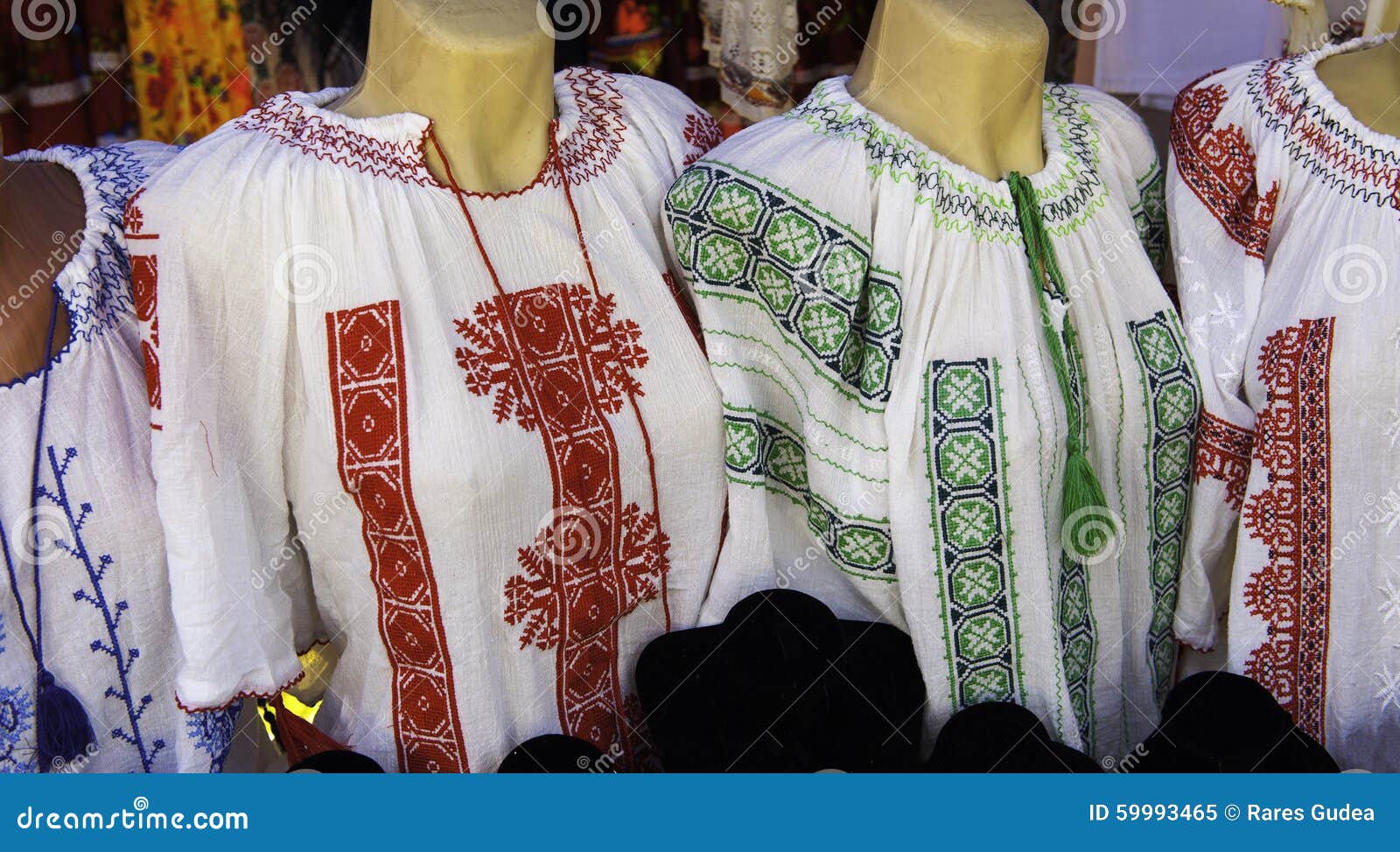 Romanian Traditional Blouse - Textures and Traditional Motifs Stock ...
