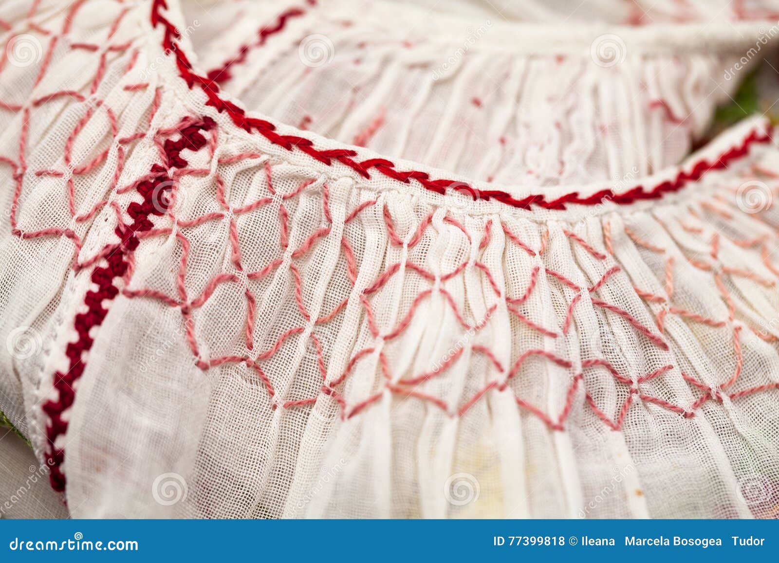 Romanian Traditional Blouse - Textures and Traditional Motifs Stock ...