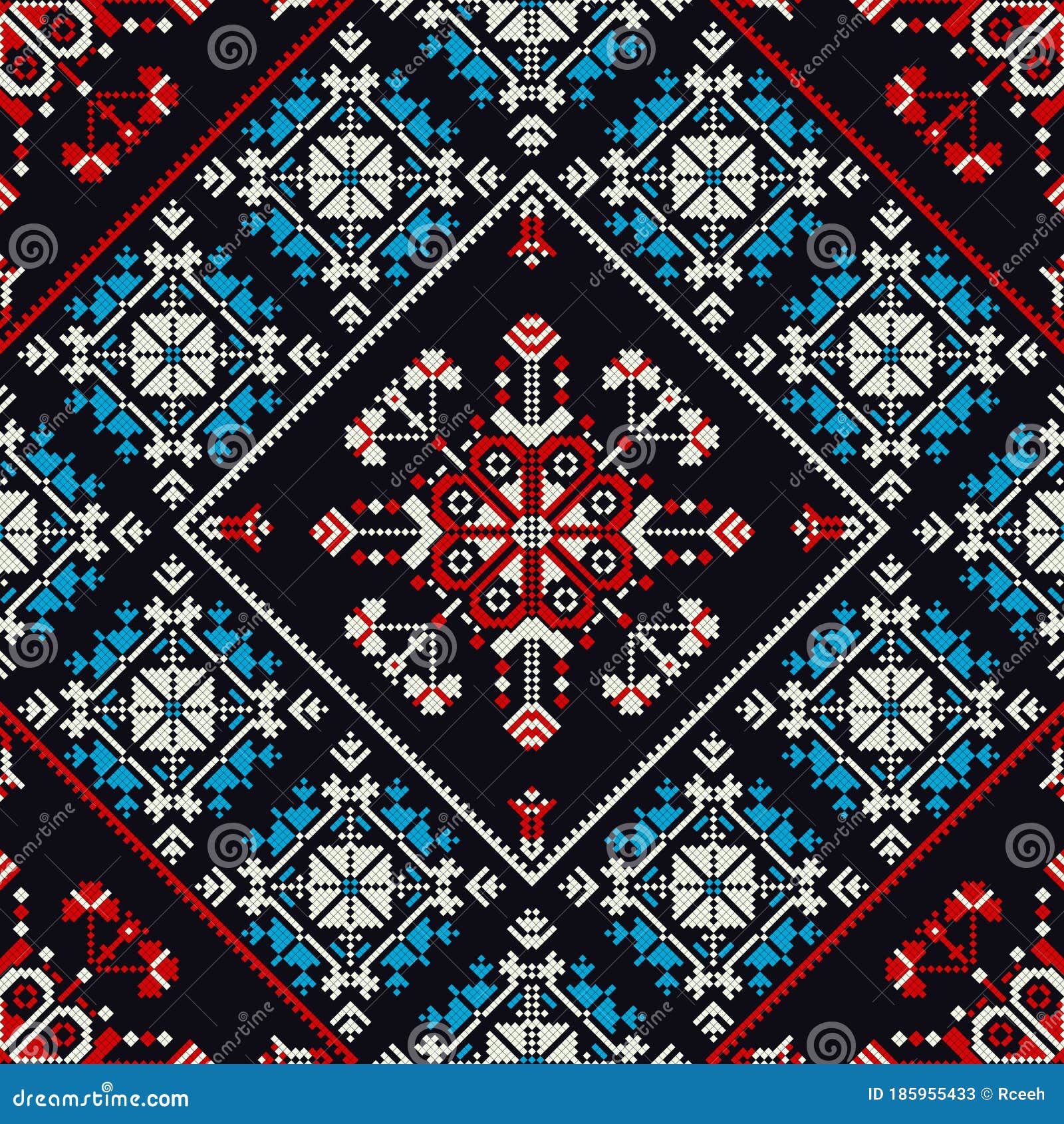 Romanian Traditional Pattern 42 Stock Illustration - Illustration of
