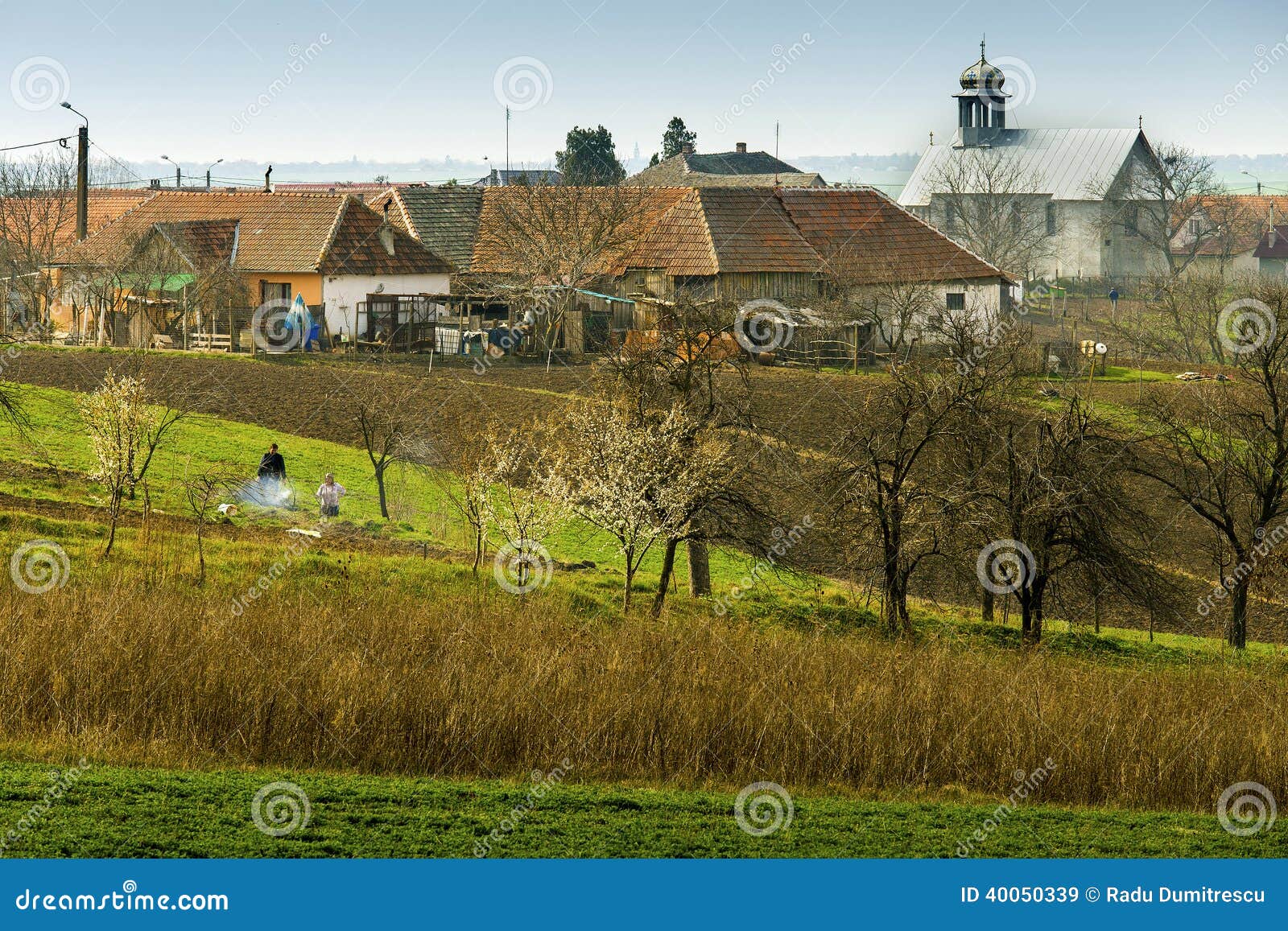 Romanian village editorial stock image. Image of nature - 40050339