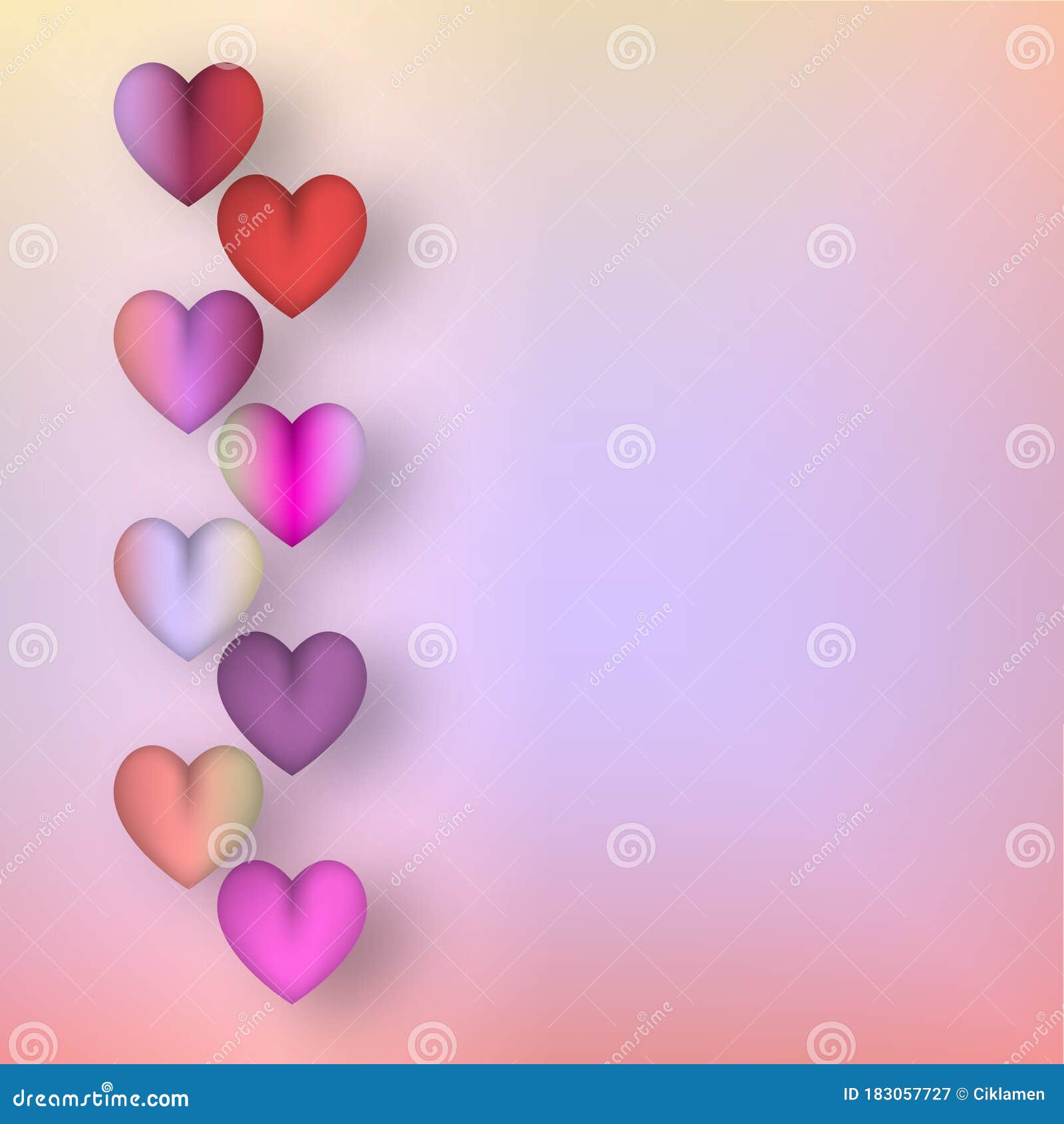 Romantic Background with Love Symbols Stock Vector - Illustration of  elegant, graphic: 183057727