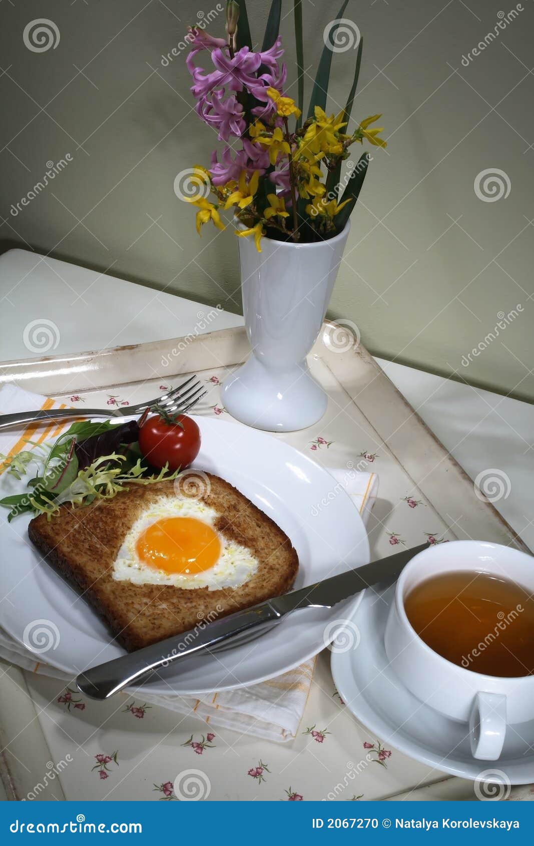 Romantic breakfast stock photo. Image of eating, emotion 2067270