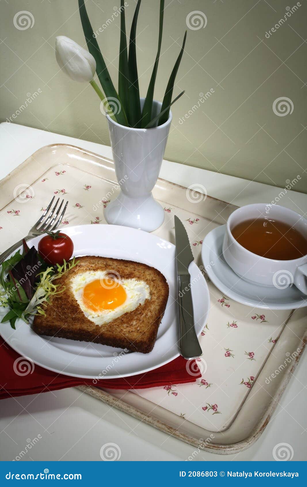 Romantic breakfast stock image. Image of breakfast, cook 2086803