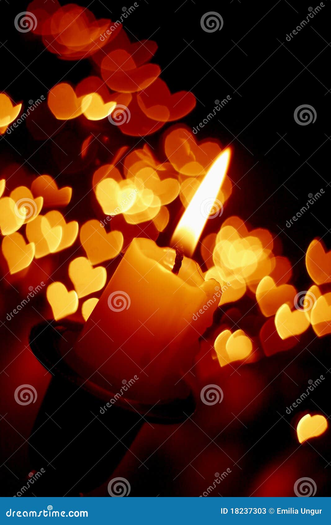 Romantic candle stock image. Image of night, heart, romantic 18237303