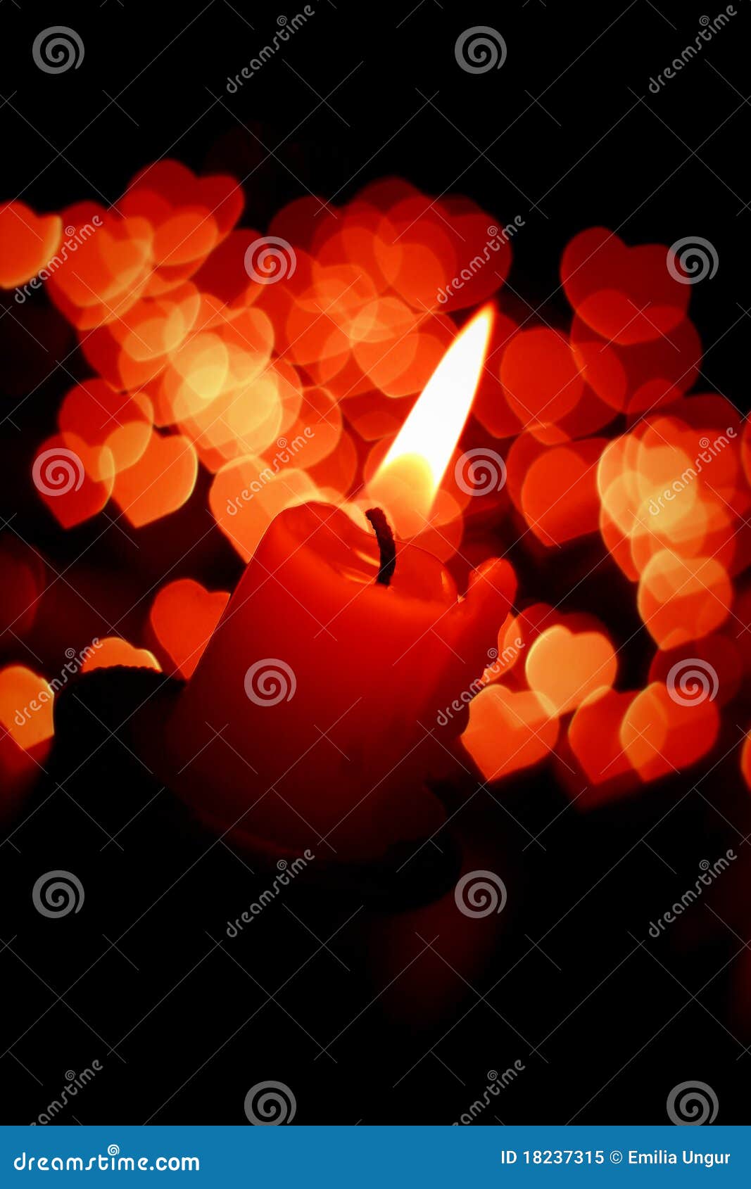 Romantic candle stock image. Image of valentine, love 18237315