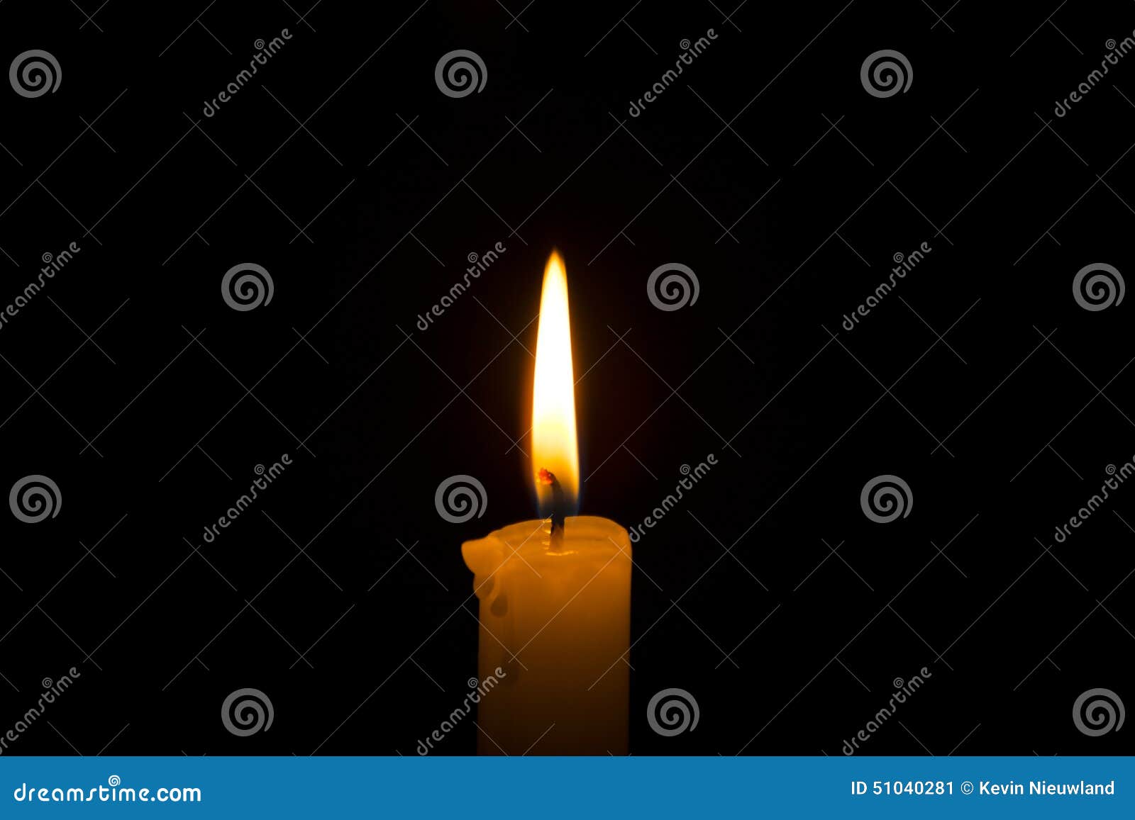Romantic Candle Burning during Nighttime. Stock Image Image of flame