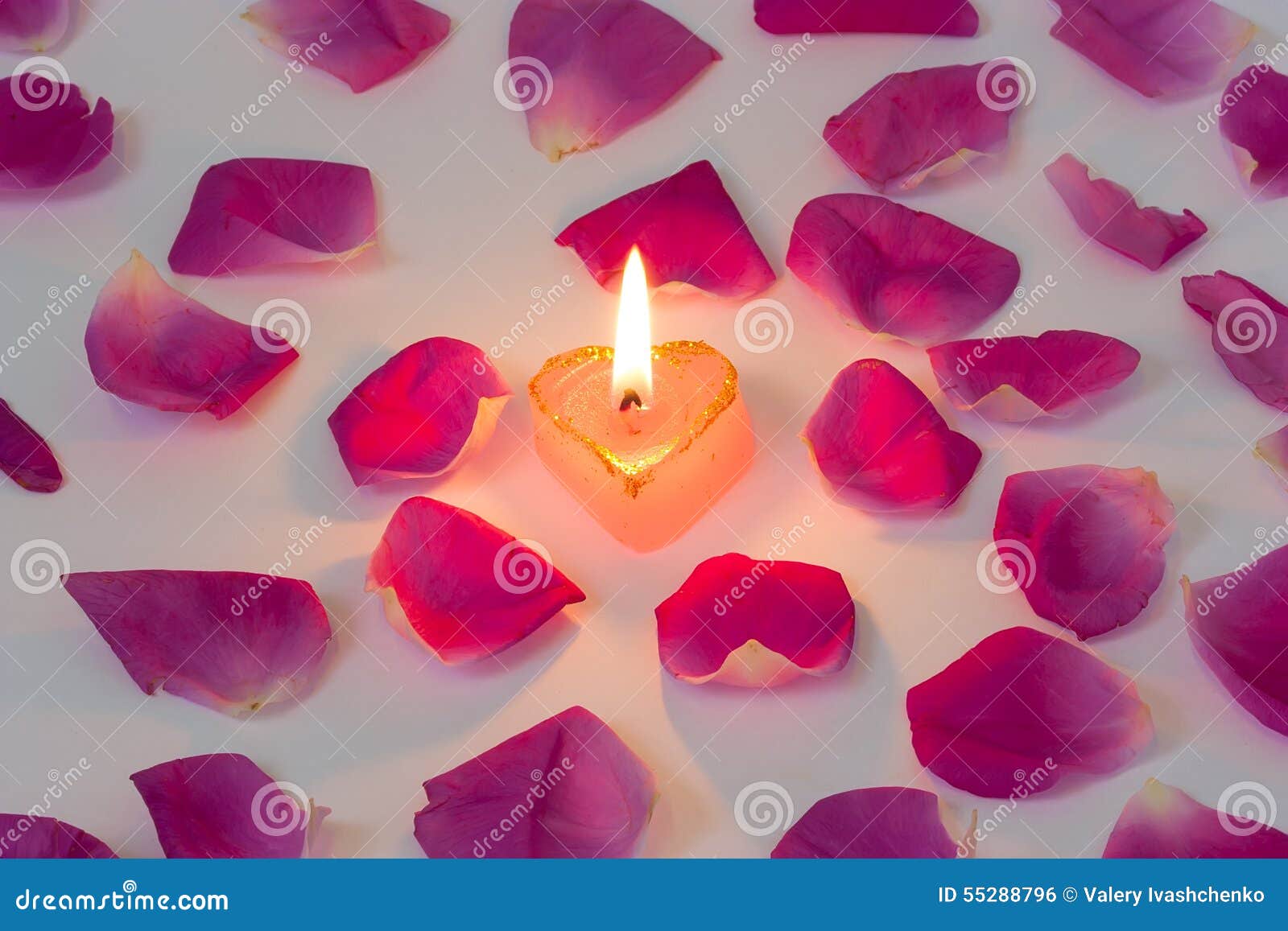 Romantic candle stock photo. Image of heart, pattern 55288796